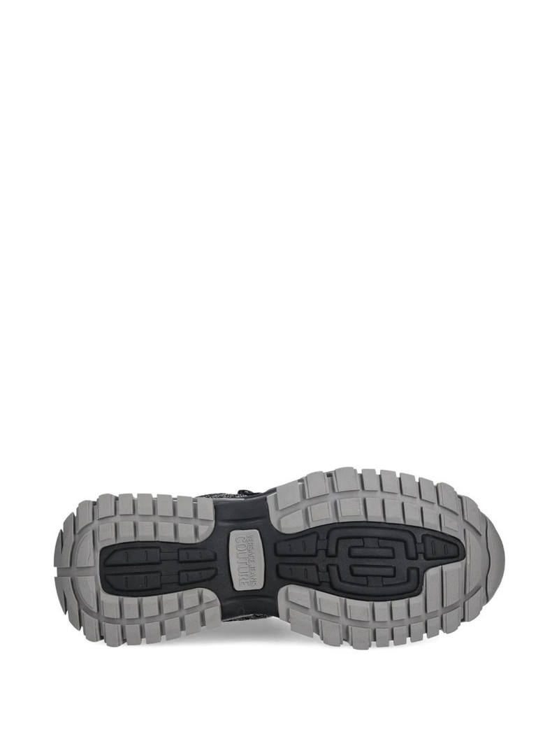textured logo-detailed sneakers 4