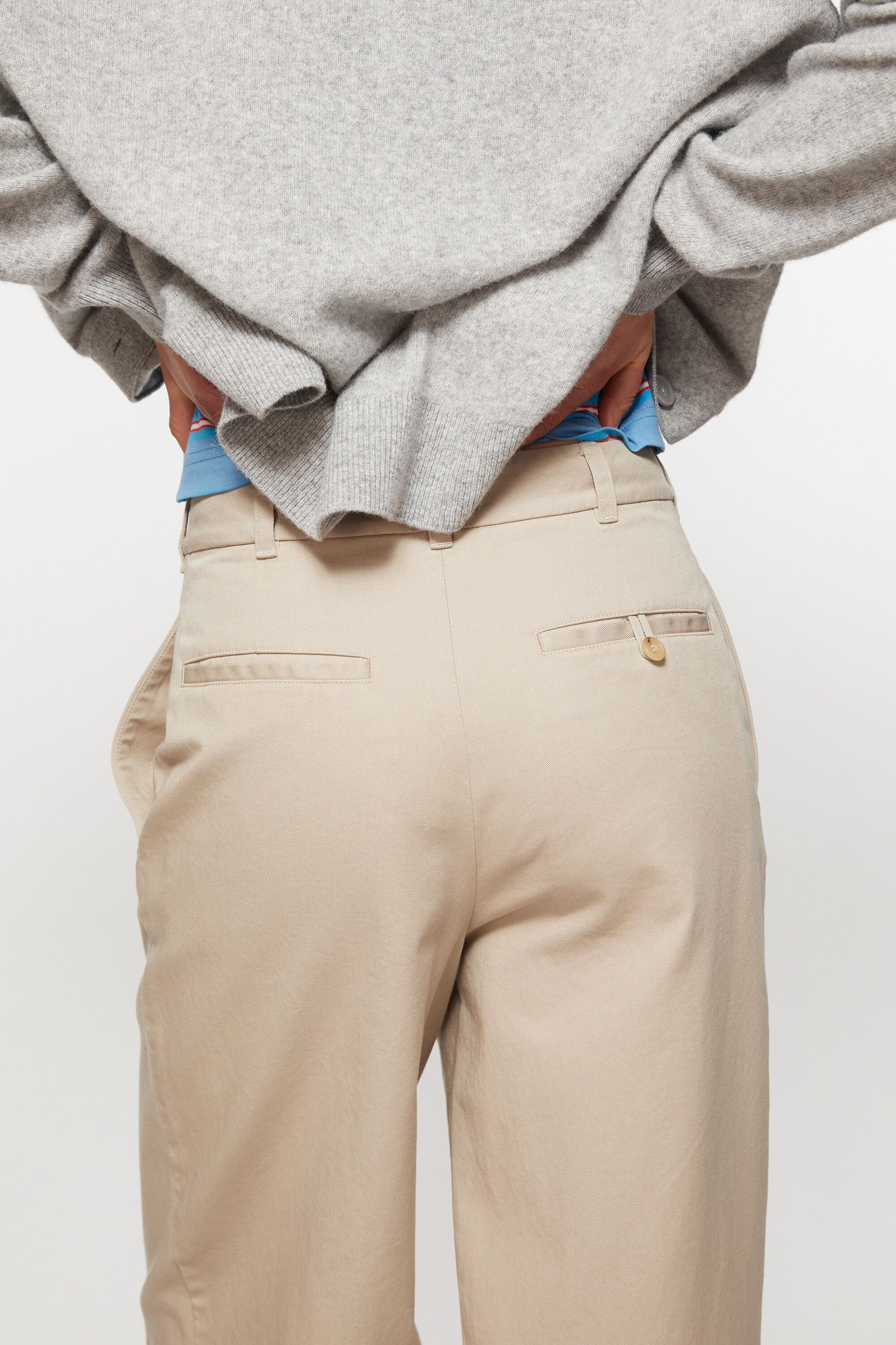 Chino twill trousers - Sand beige - 5