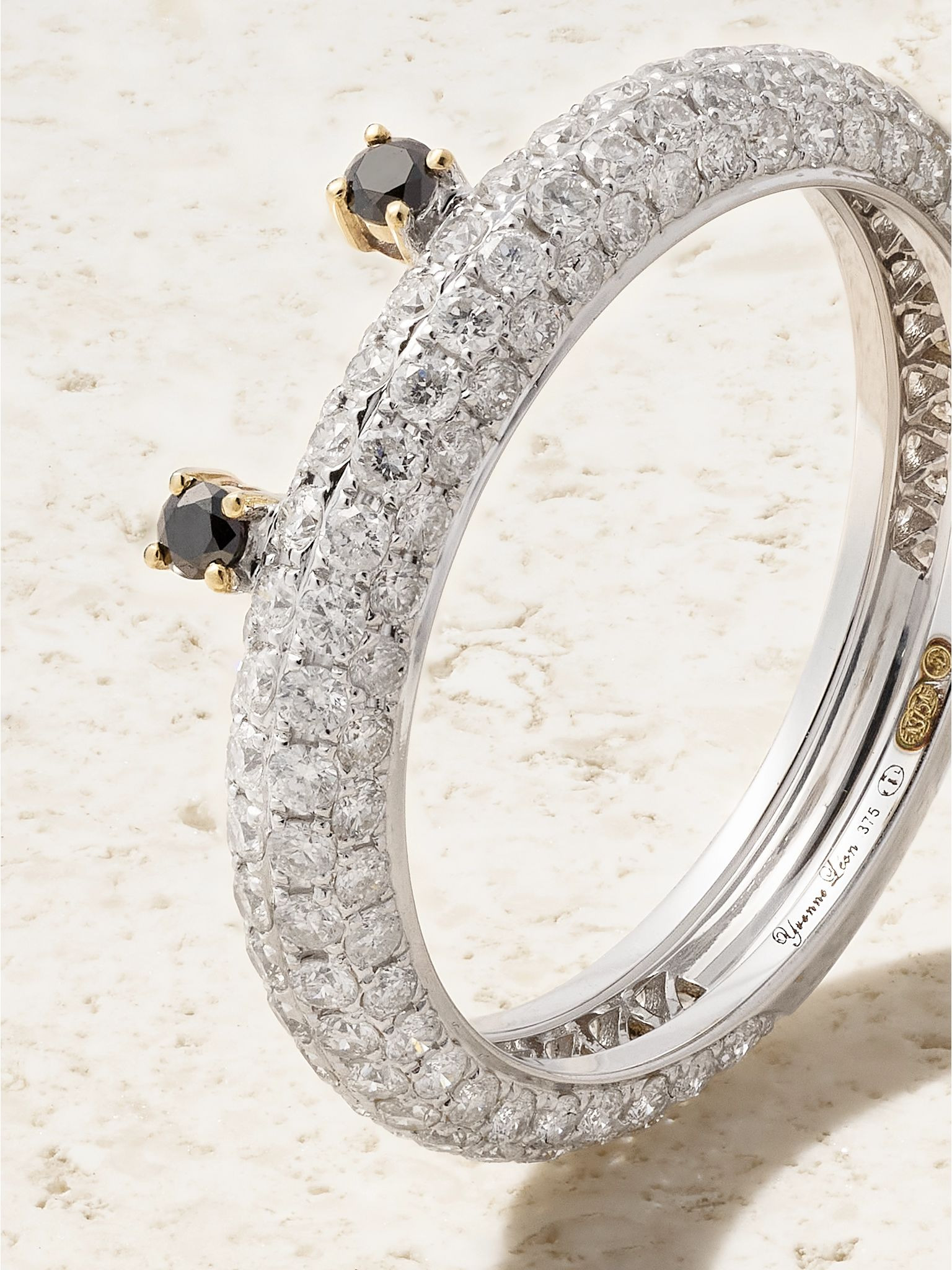 Alliance Crapaud 9-karat white gold diamond ring Gold - 4