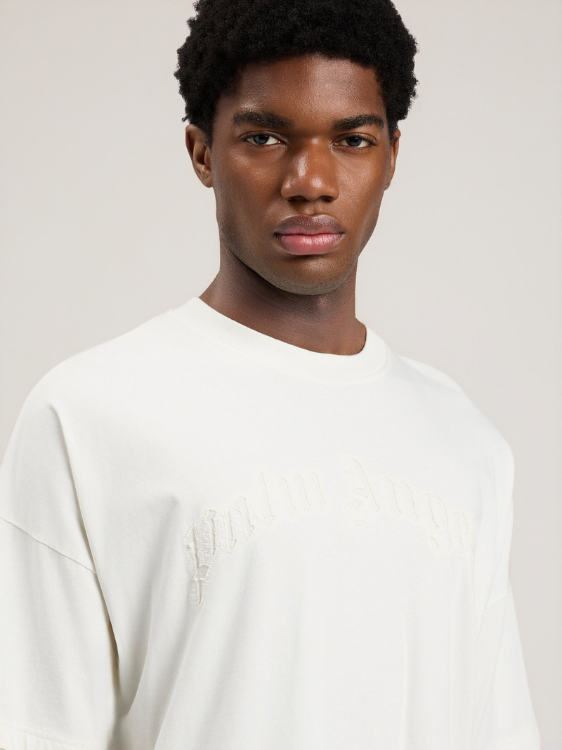 Curved Logo Loose Double T-Shirt 6