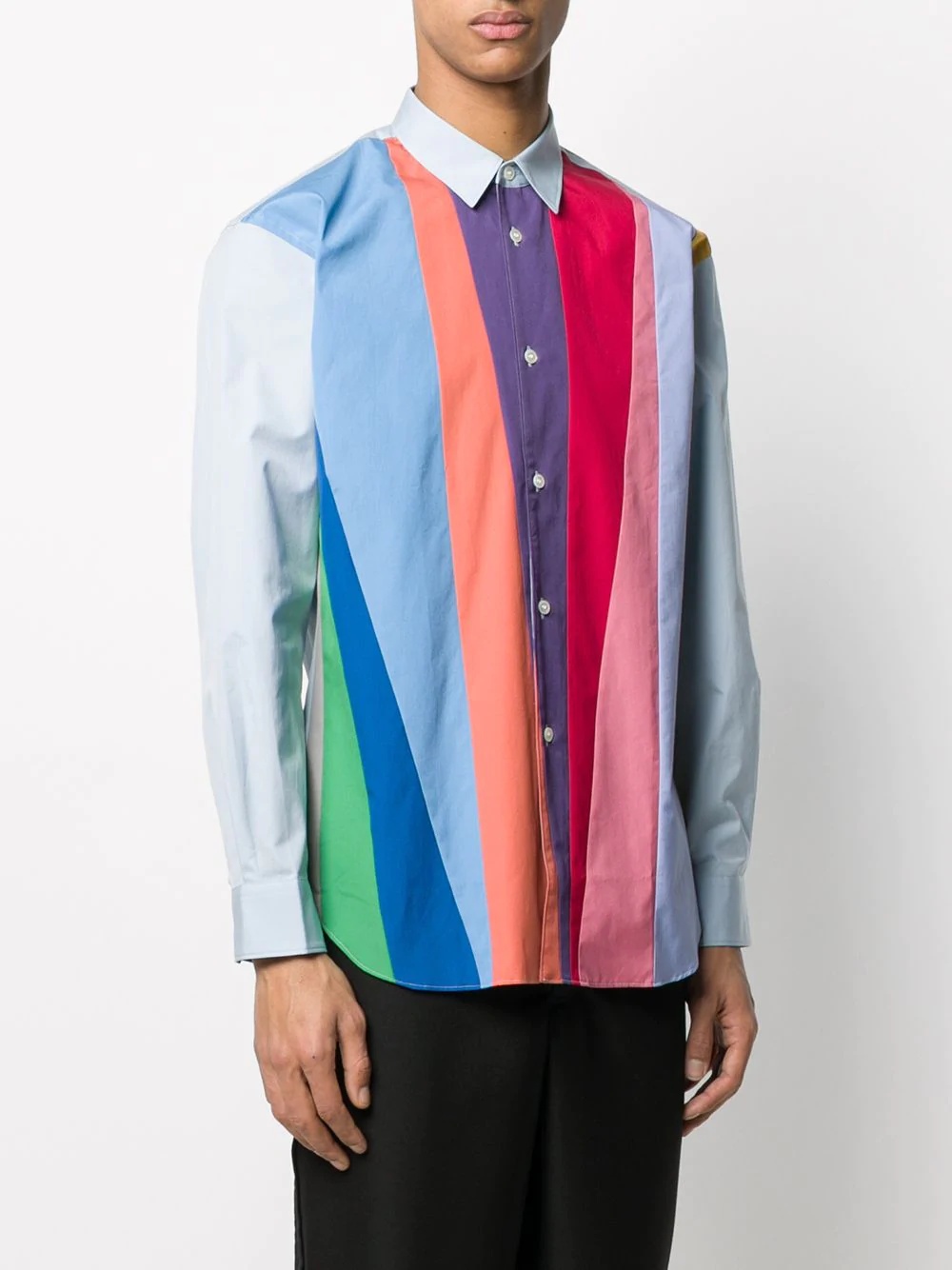 colour-block shirt - 3