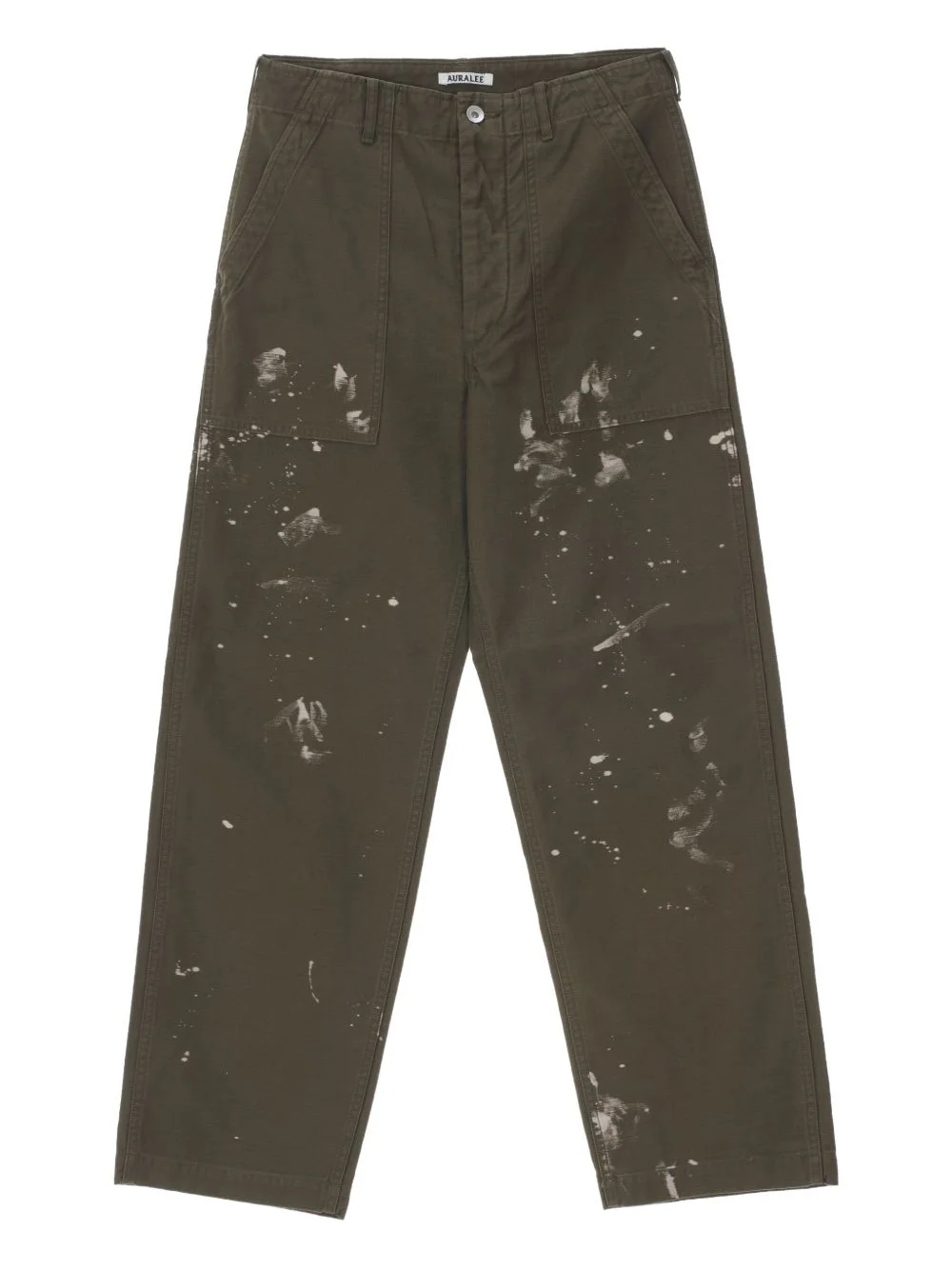 stained baggy baker trousers - 1
