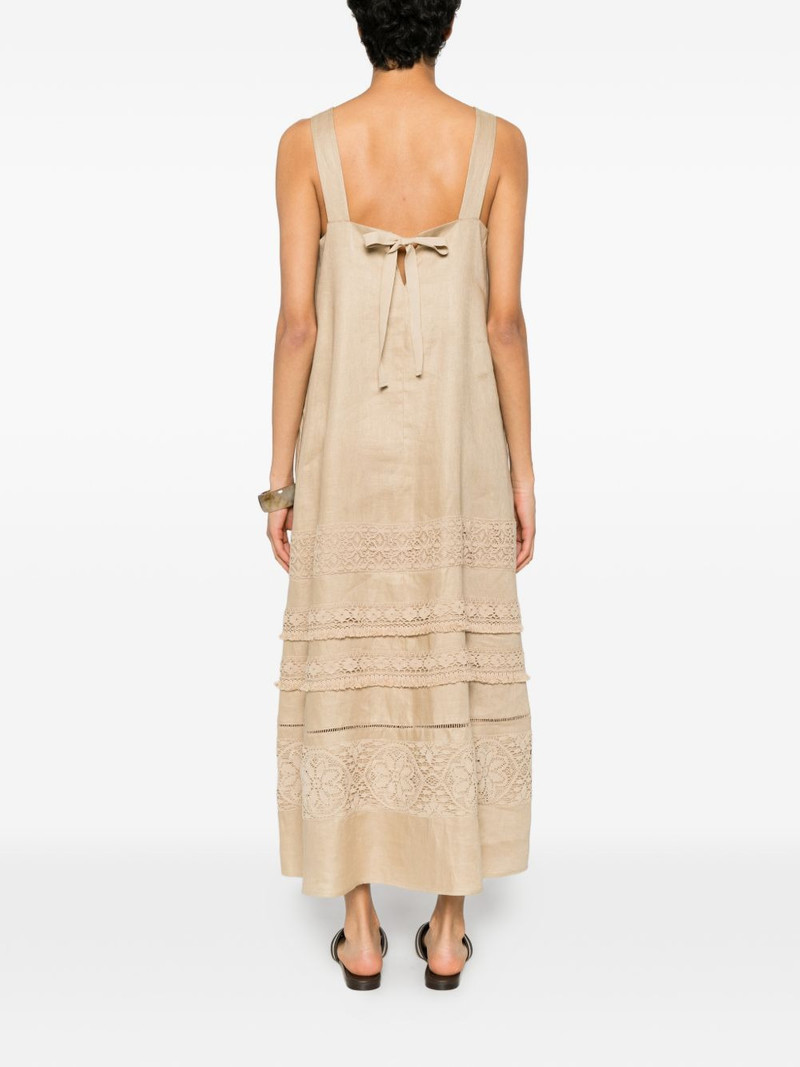 lace-insert midi dress 4
