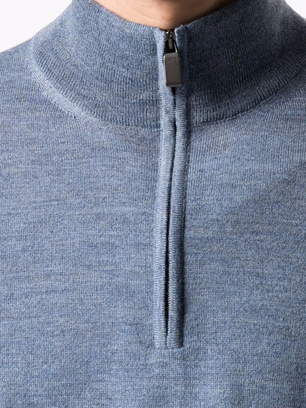 half-zip high-neck jumper - 5