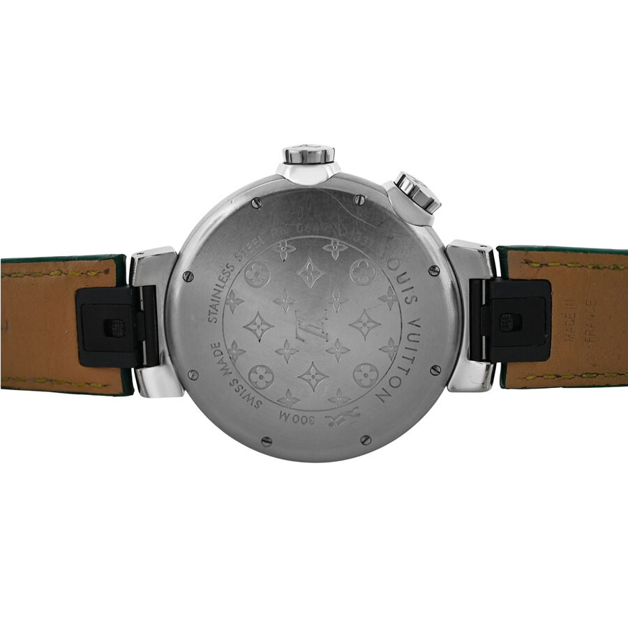 Pre-owned Louis Vuitton Vuitton Tambour Diver Automatic Black Dial Men's Watch Q1031 - 6