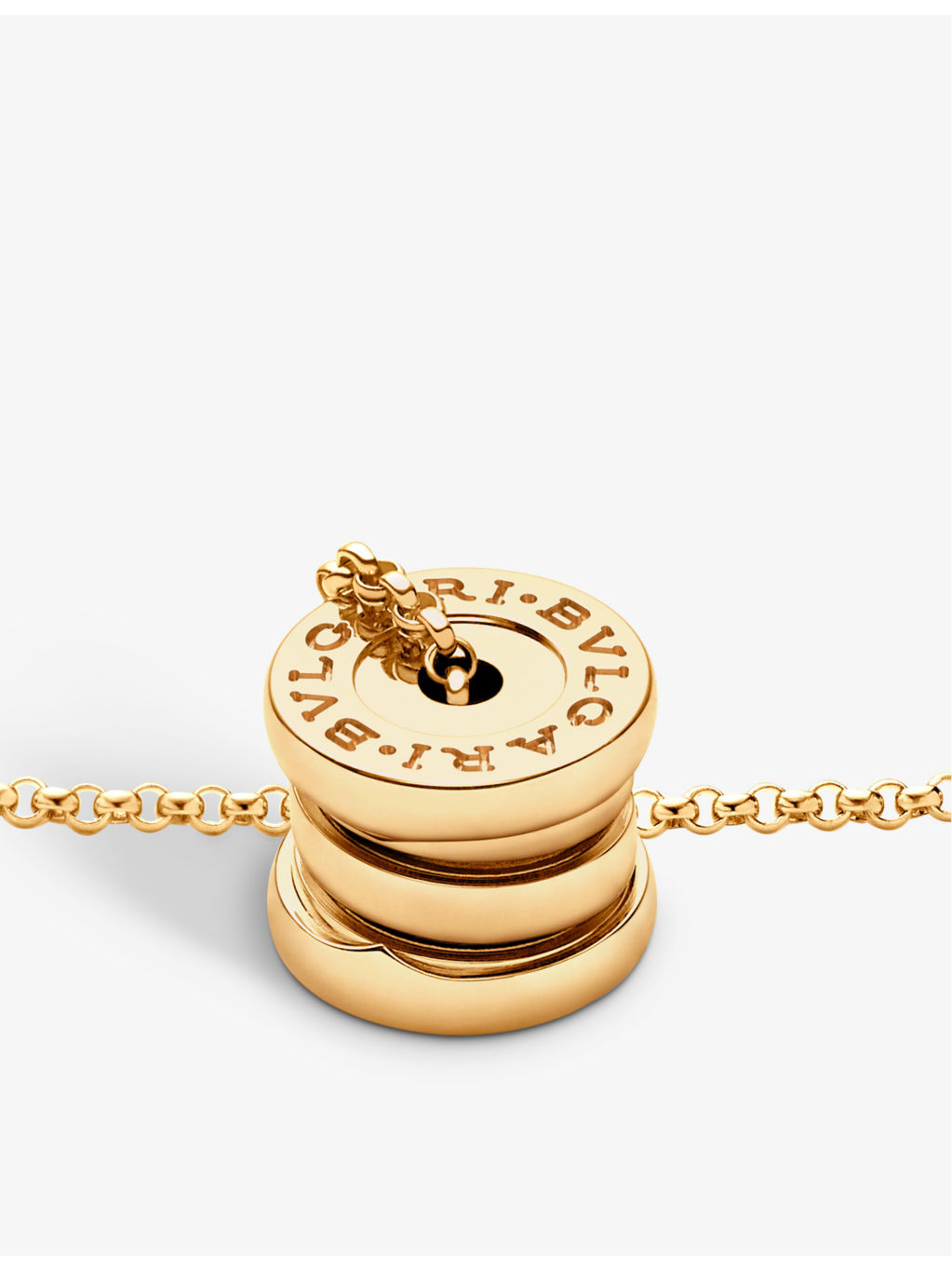 B.zero1 mini 18ct yellow-gold pendant necklace - 3
