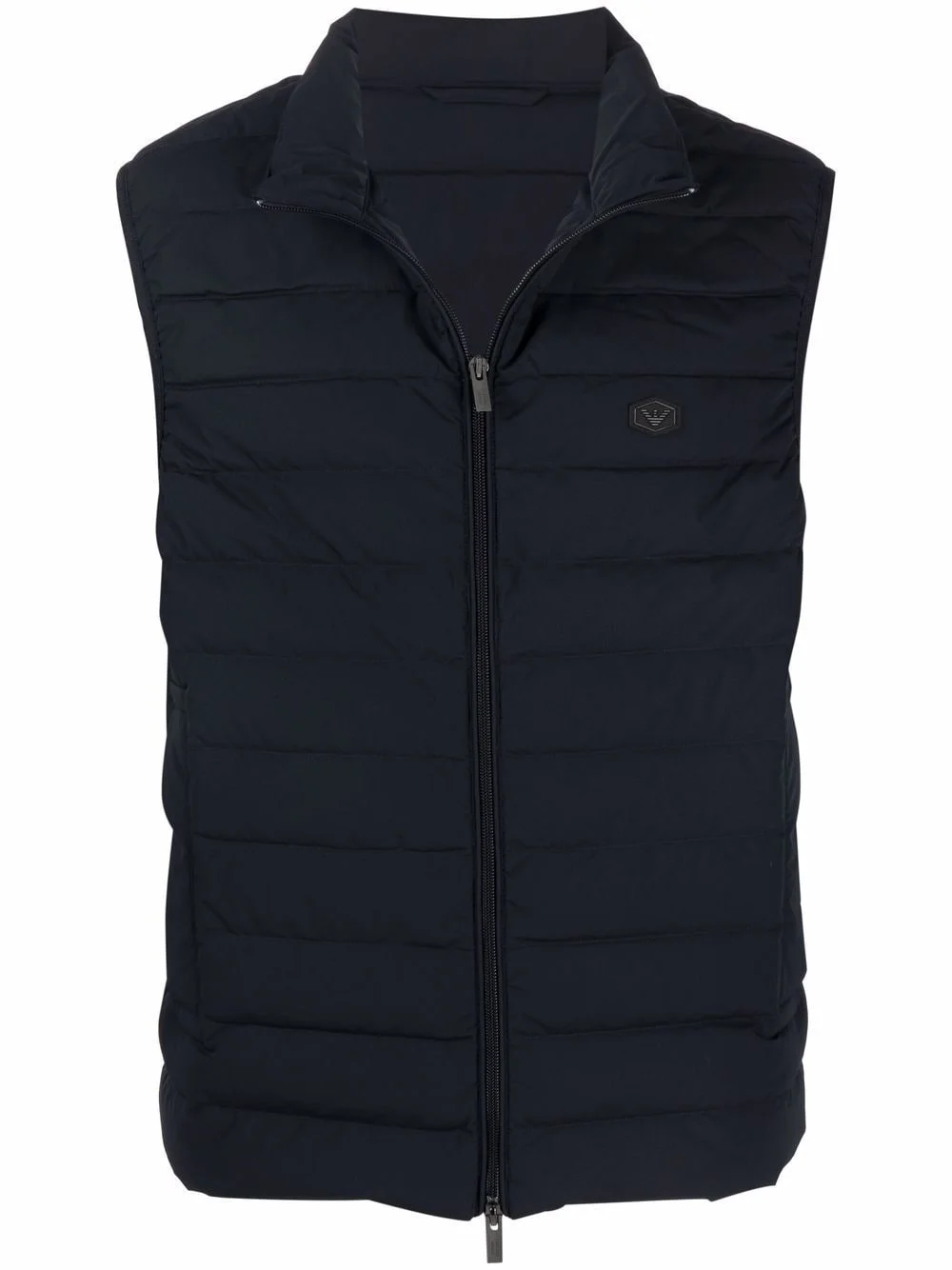 zip-up sleeveless down gilet - 1