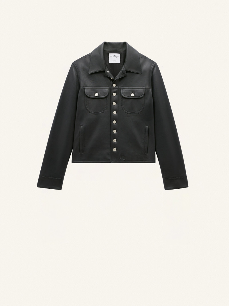 MULTIFLEX LEATHER TRUCKER JACKET 1