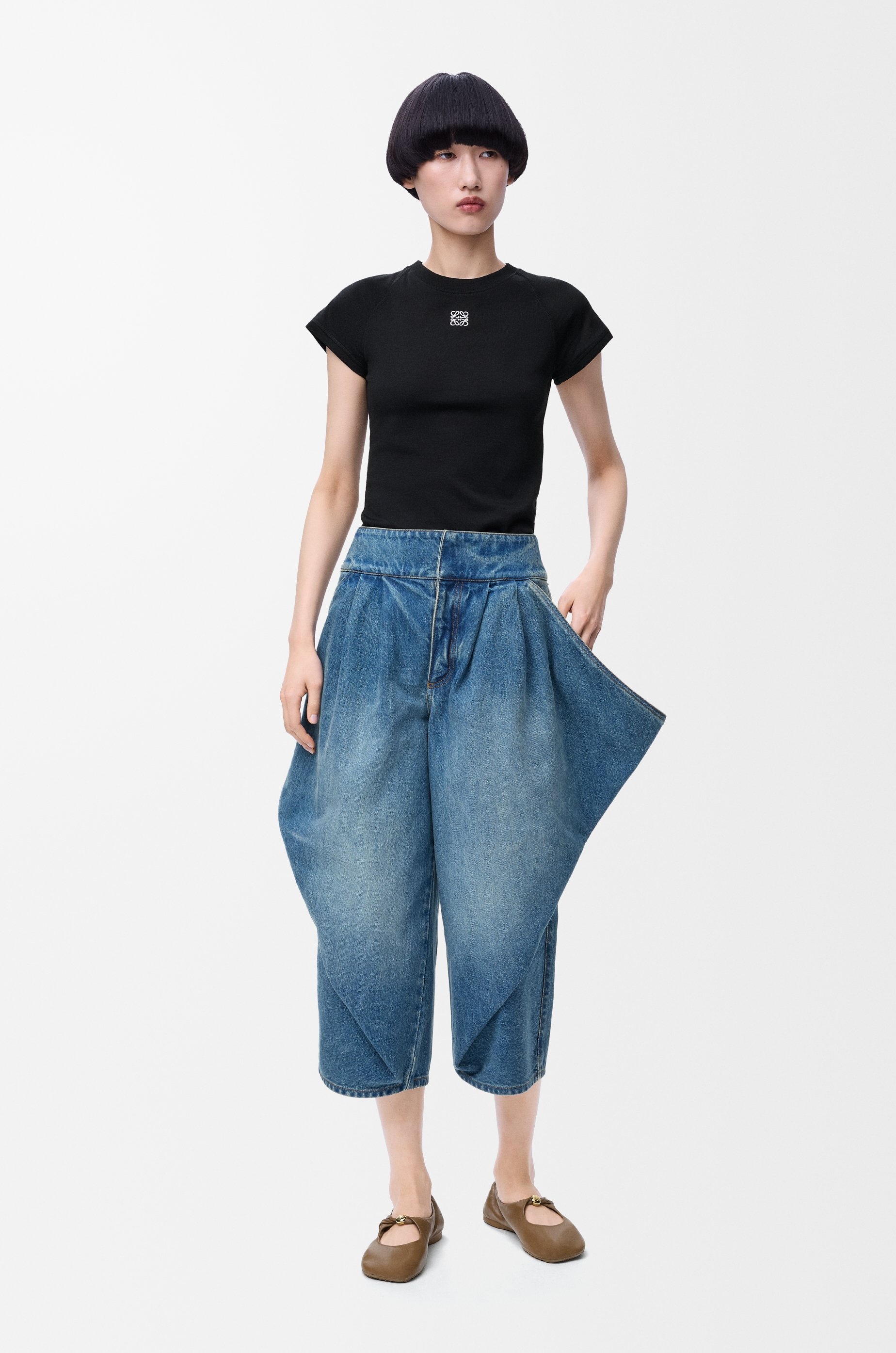 Small fit t-shirt in cotton blend - 2