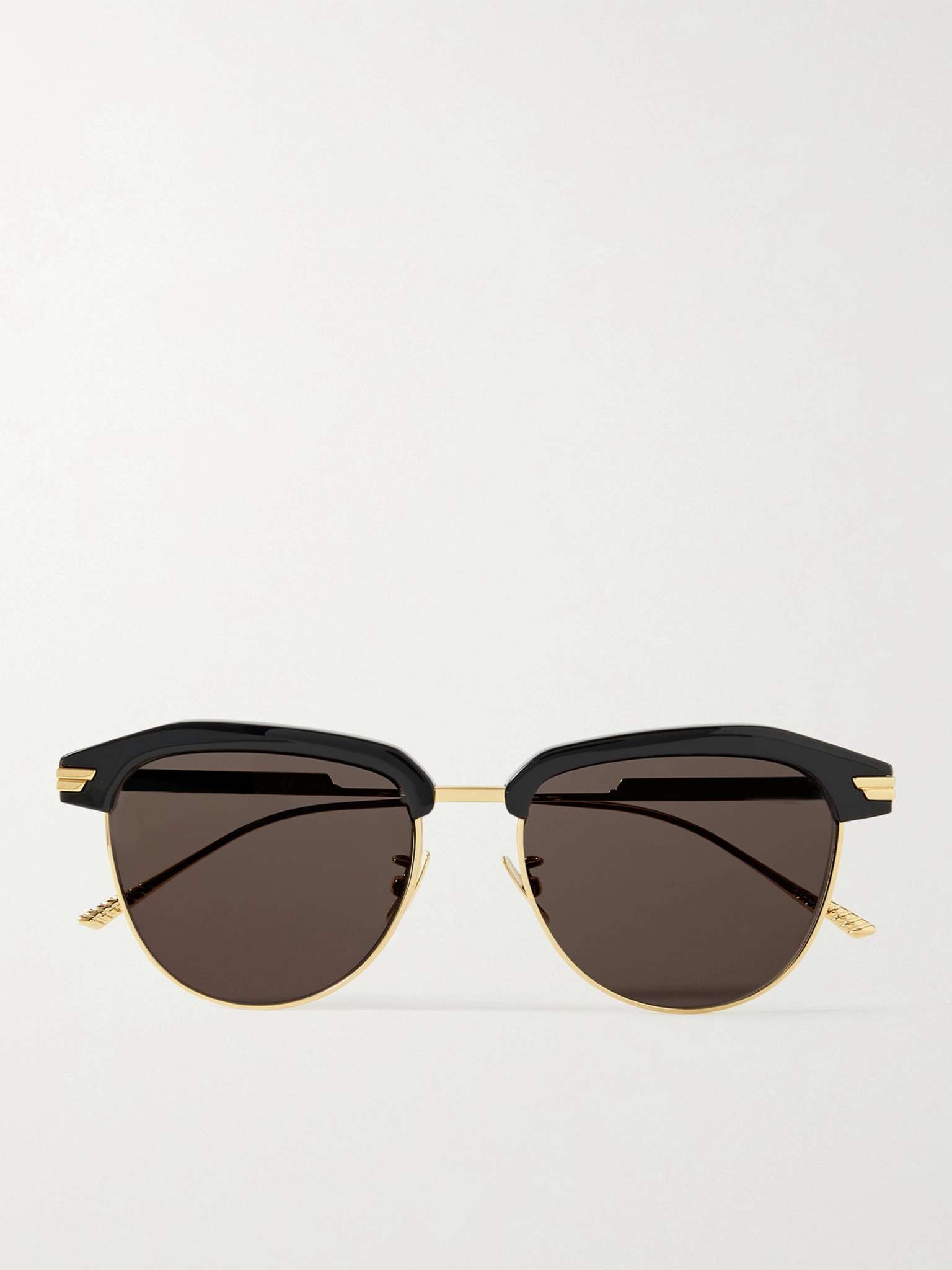 D-Frame Acetate and Metal Sunglasses - 1