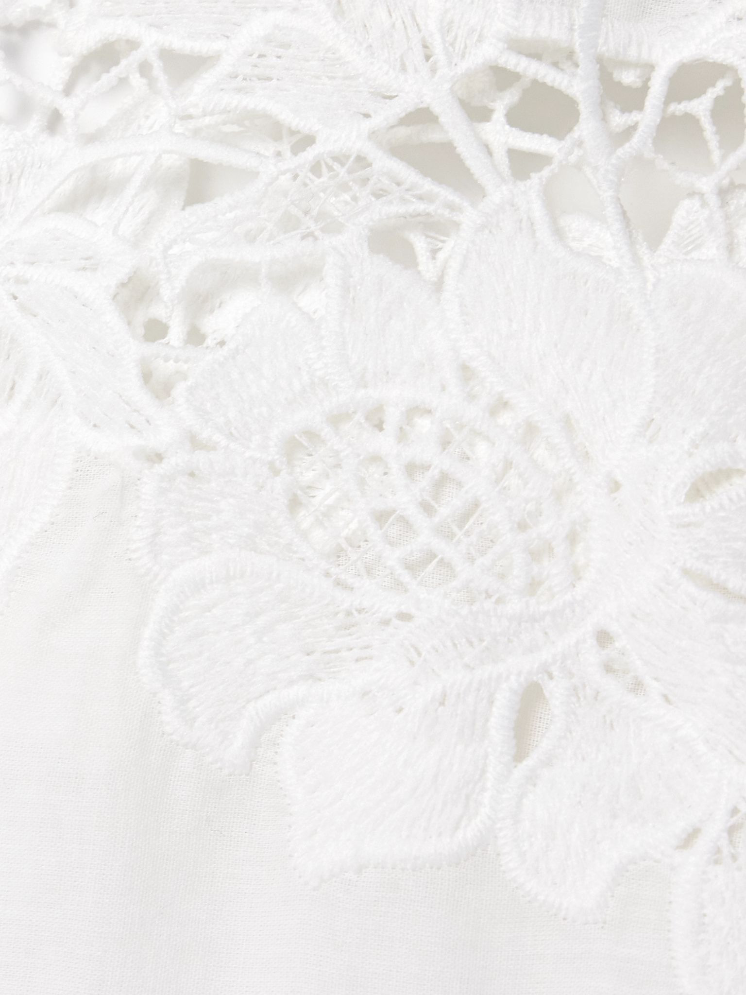Certaldo guipiure lace-trimmed cotton-voile tank White - 4
