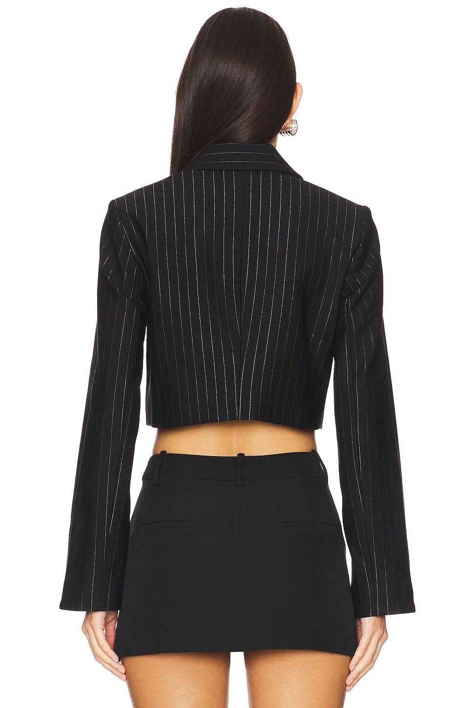 Compact Stripe Jersey Short Blazer - 3