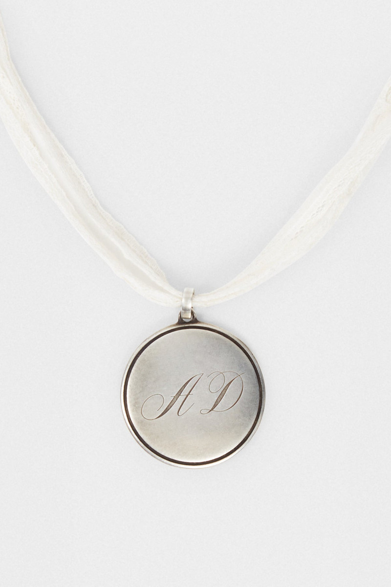 Ann Demeulemeester Monogram Pendant Necklace outlook