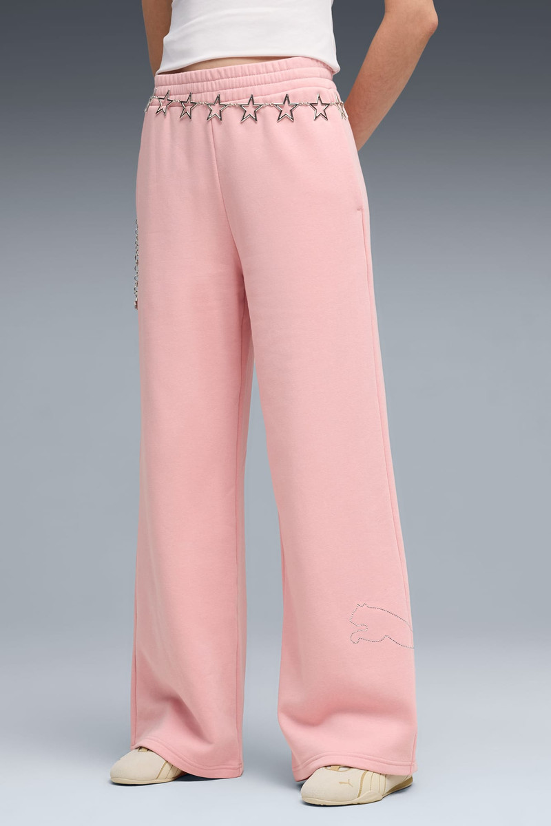 PUMA Bedazzled Women's High Waist, Wide Leg Pants outlook