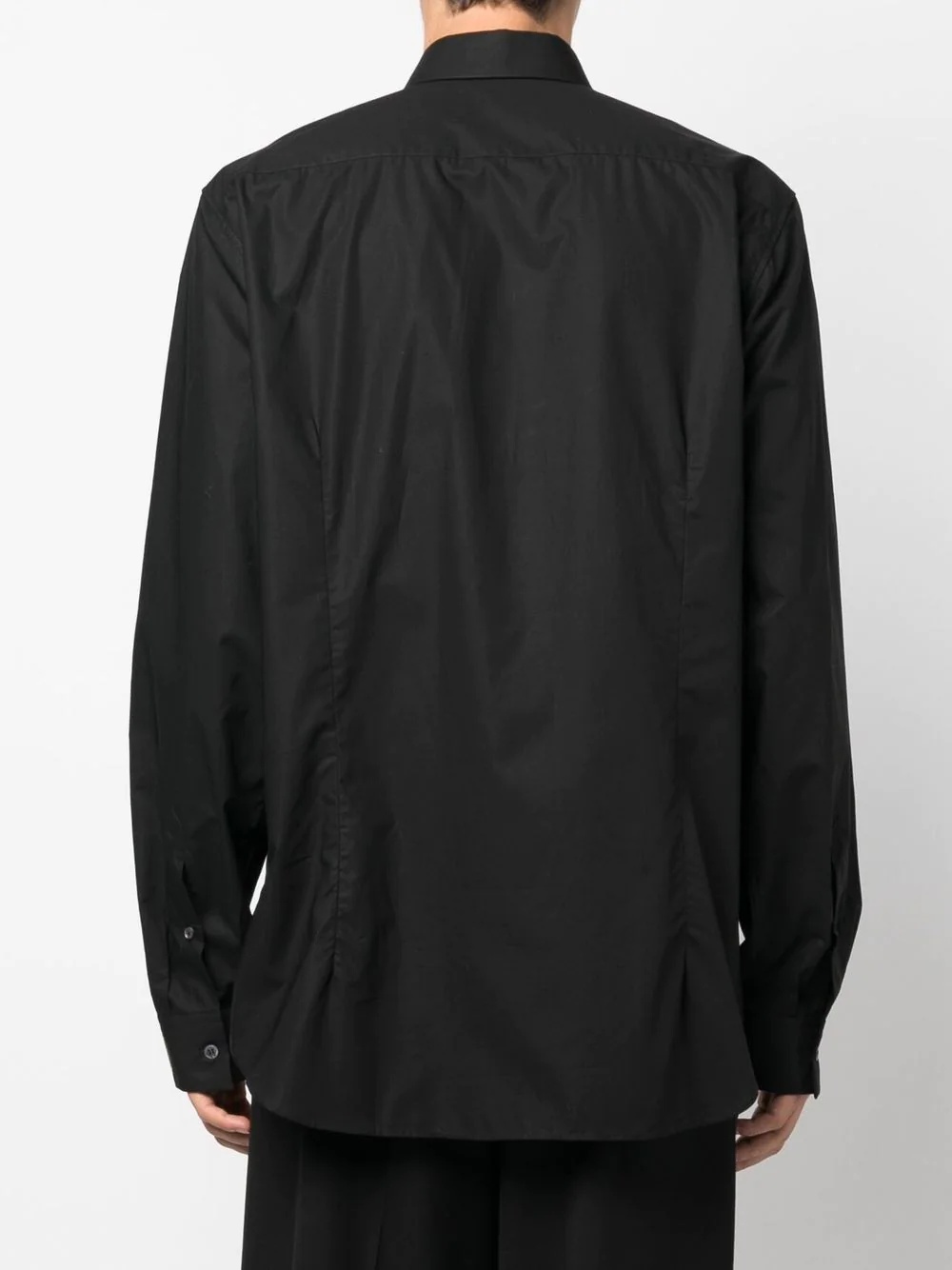 logo-embroidered long-sleeve shirt - 5