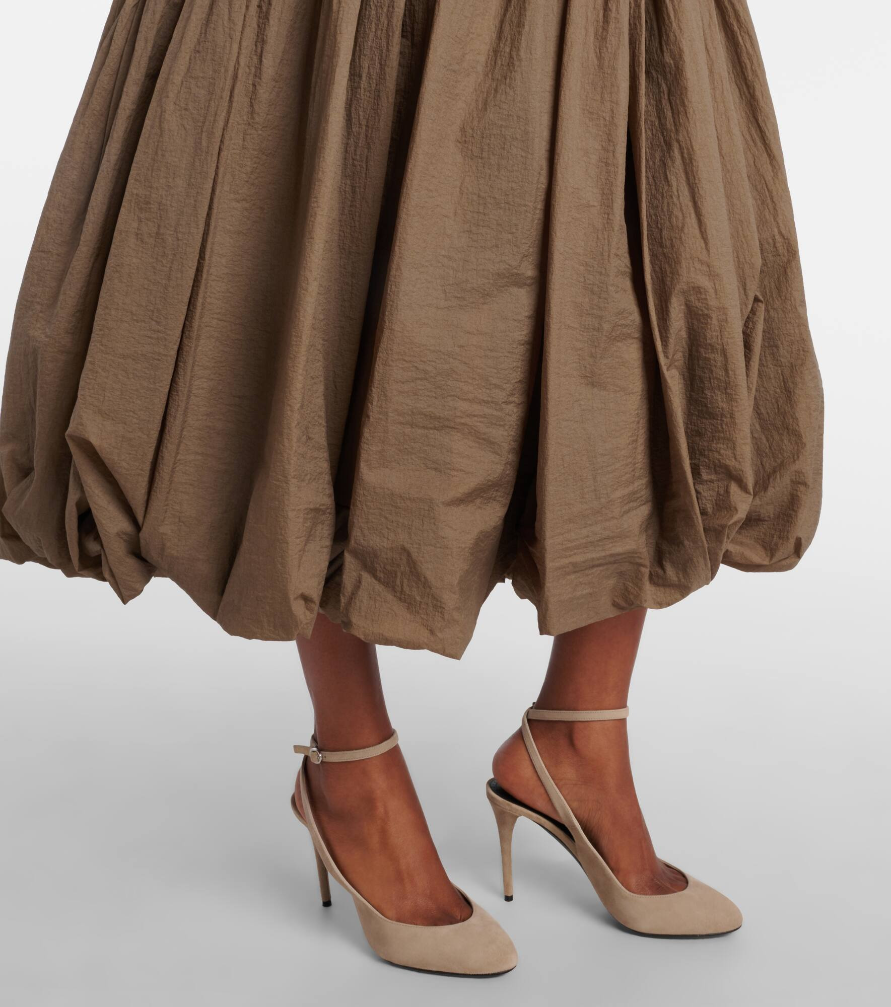 Flared balloon maxi skirt - 5