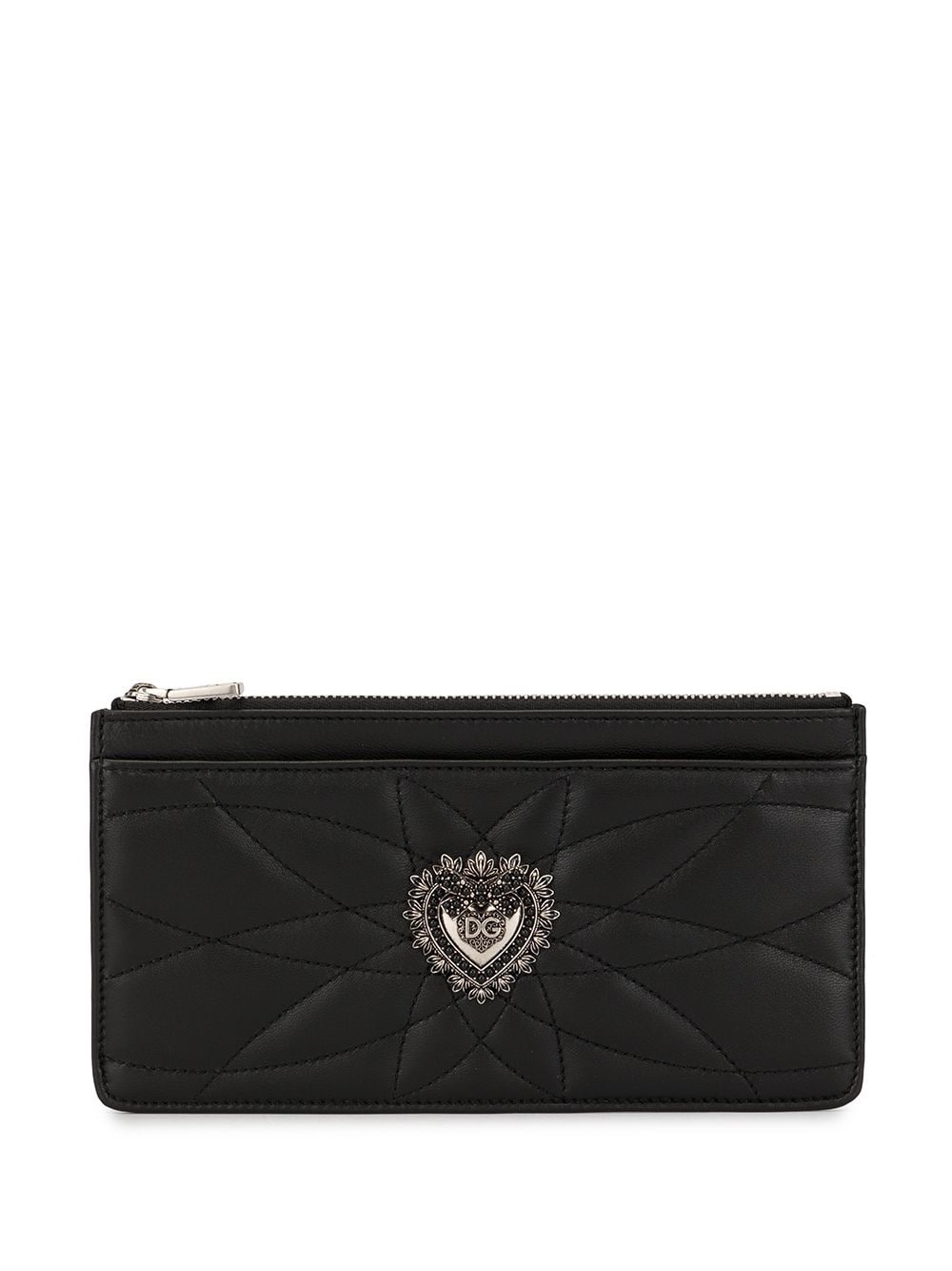 embellished heart zip wallet - 1