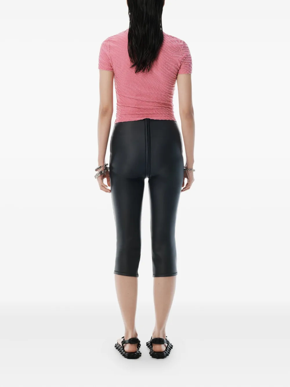 T BY ALEXANDER WANG - Women Jacquard Logo Baby Tee - 4