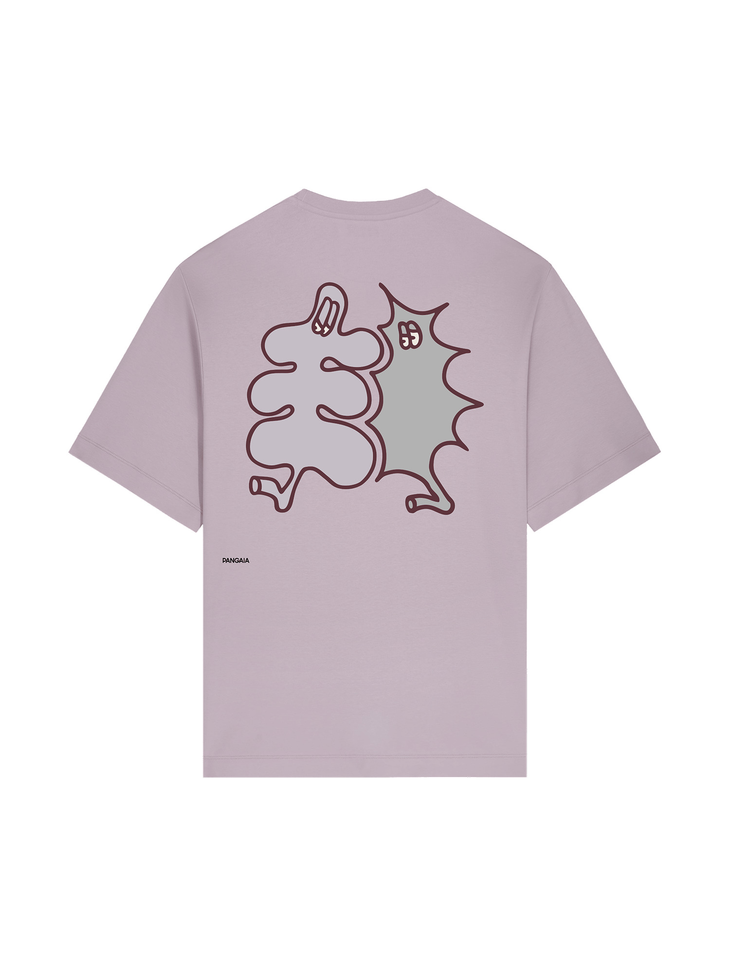 Womens Pangaia x Gasius Oversized T-shirt - Raisin Purple - 2