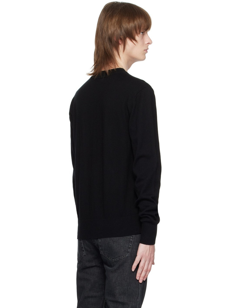 Black V-Emblem Sweater 3