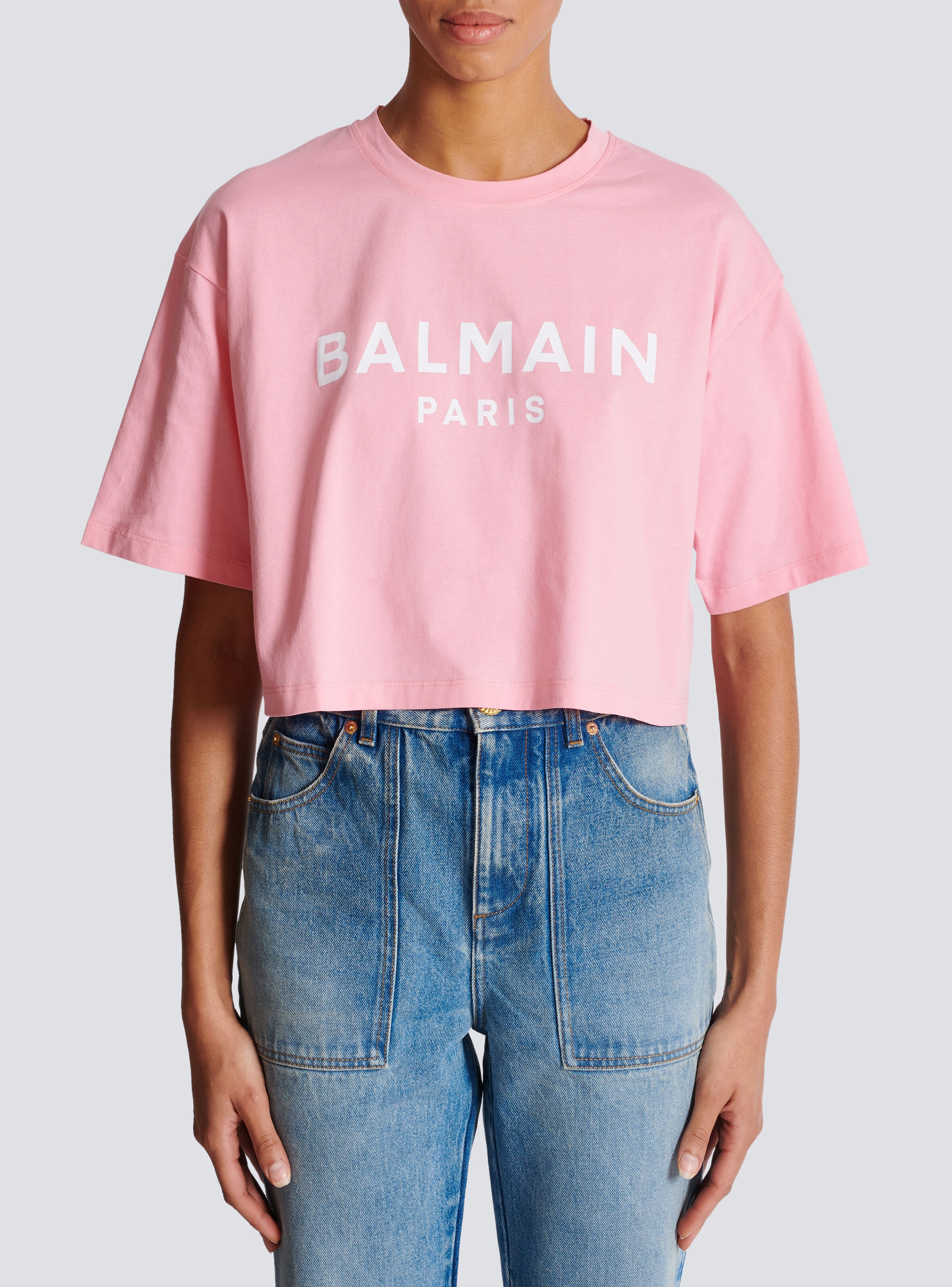 T-shirt with Balmain Paris print - 5