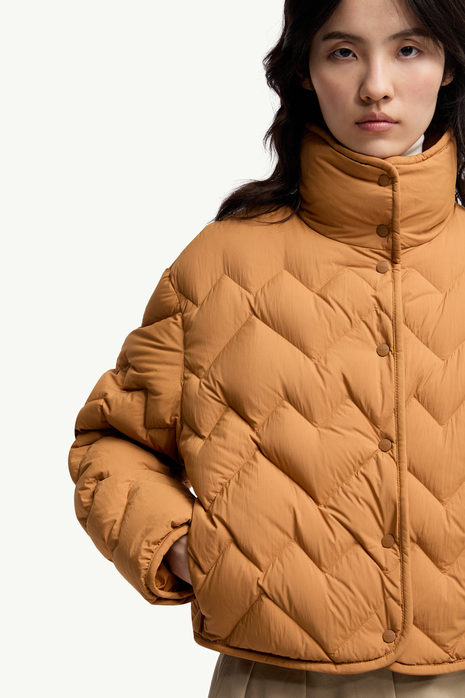 Senevee Heart-Quilted Short Down Jacket - 6