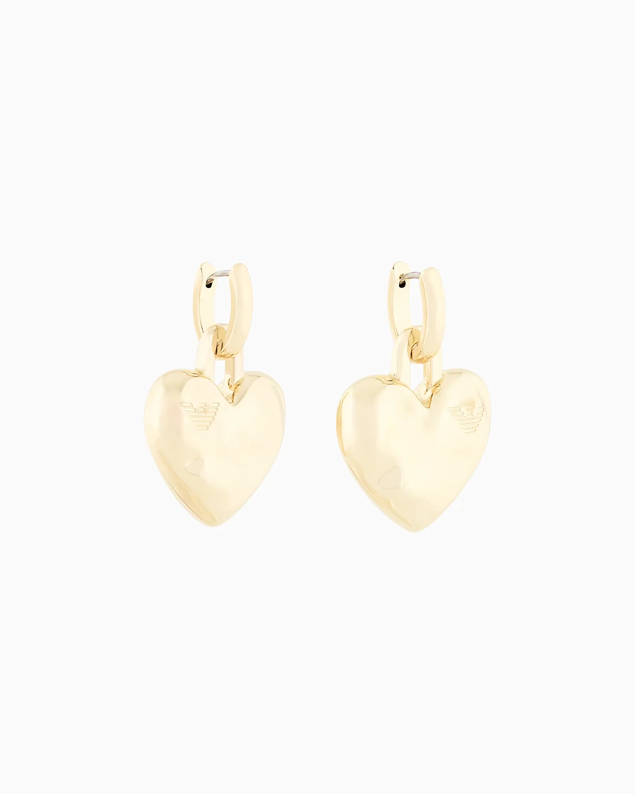 GOLD-TONE BRASS DROP EARRINGS - 1