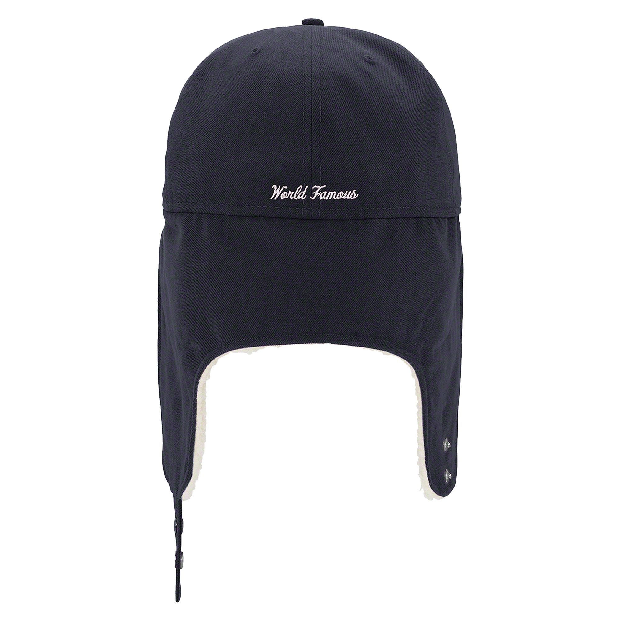 Supreme x New Era Earflap Box Logo 'Navy' - 2