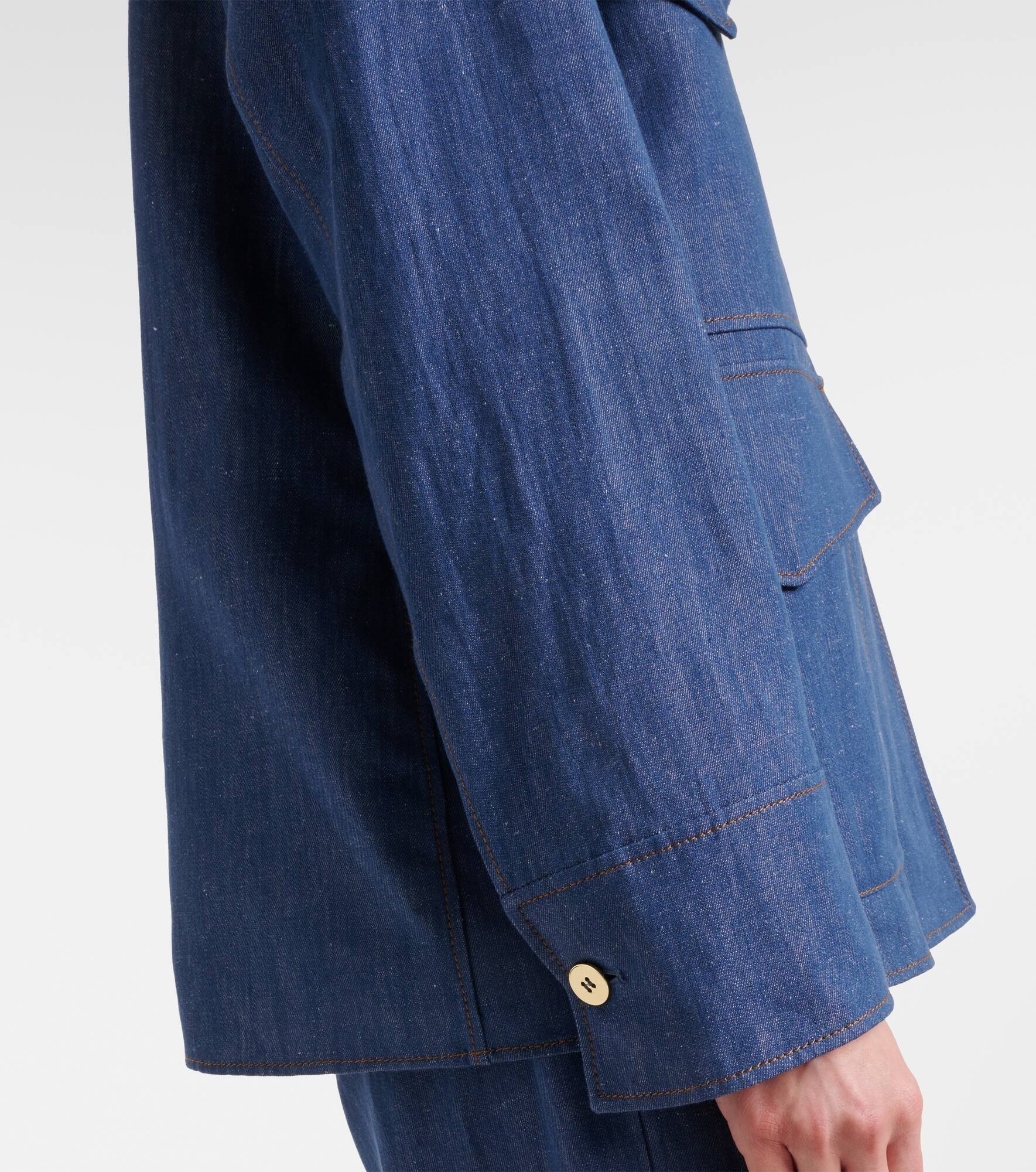 Ginny cotton and linen twill jacket - 5