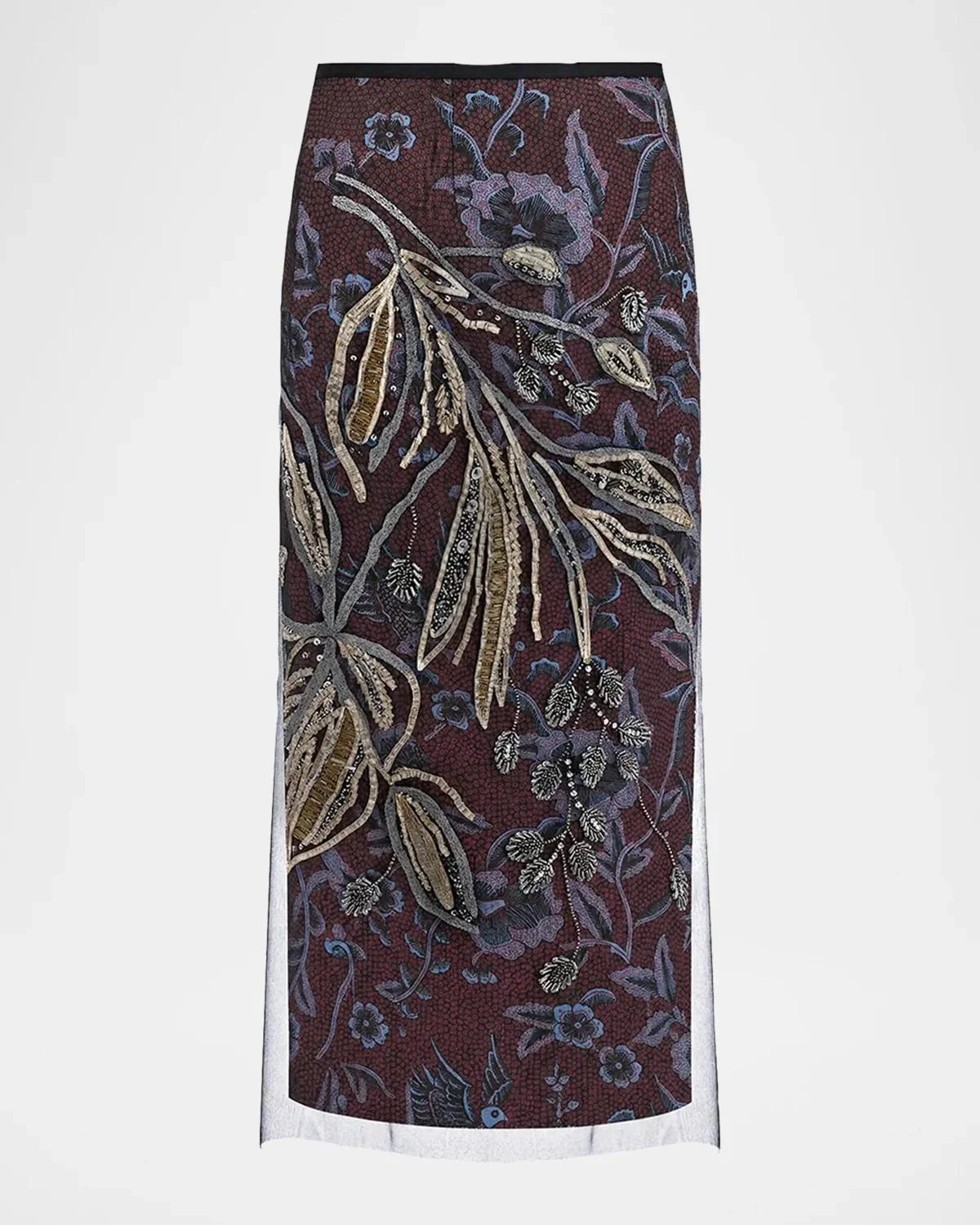 Gramercy Layered Floral Midi Skirt - 1