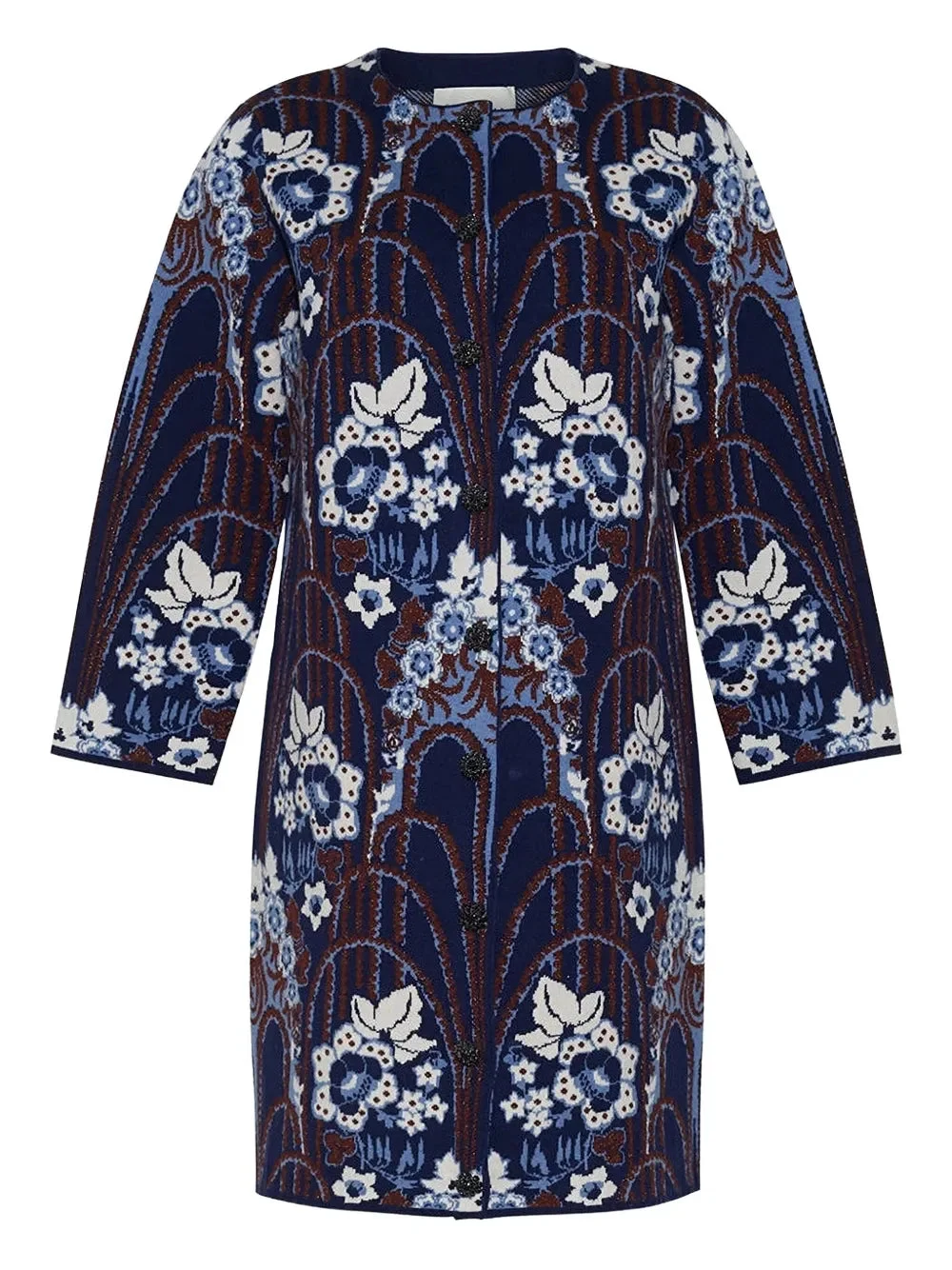 Vicky Jacket in Fontaine Navy - 1