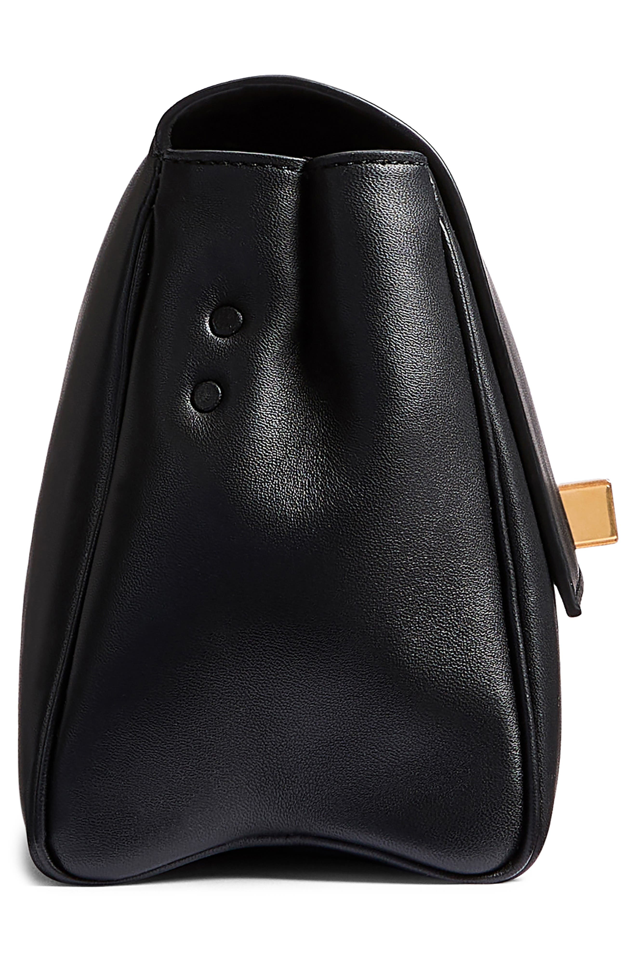 Khaite Audrey Leather Crossbody Bag in Black 200 at Nordstrom - 5