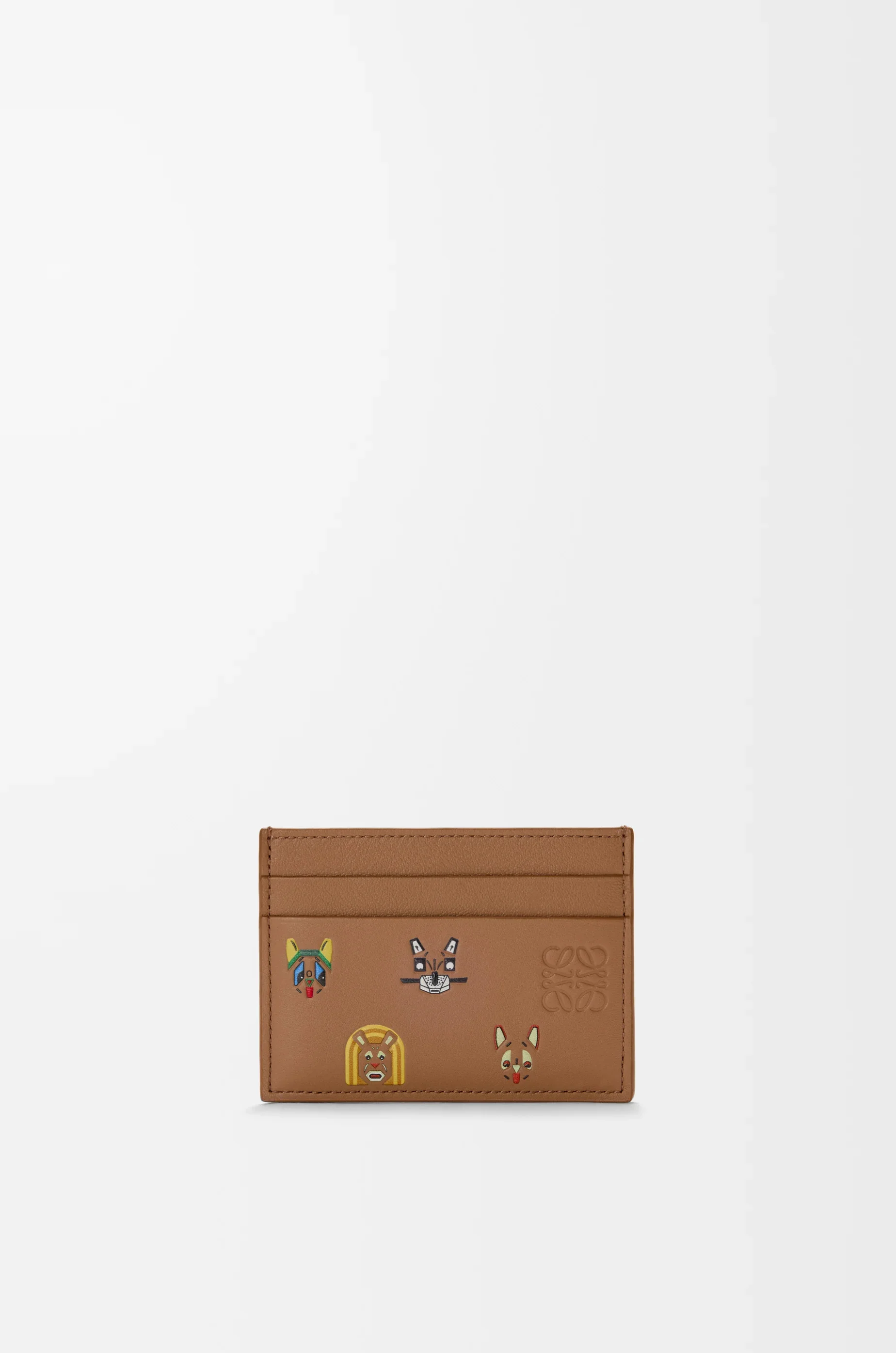 Cats plain cardholder in classic calfskin - 1