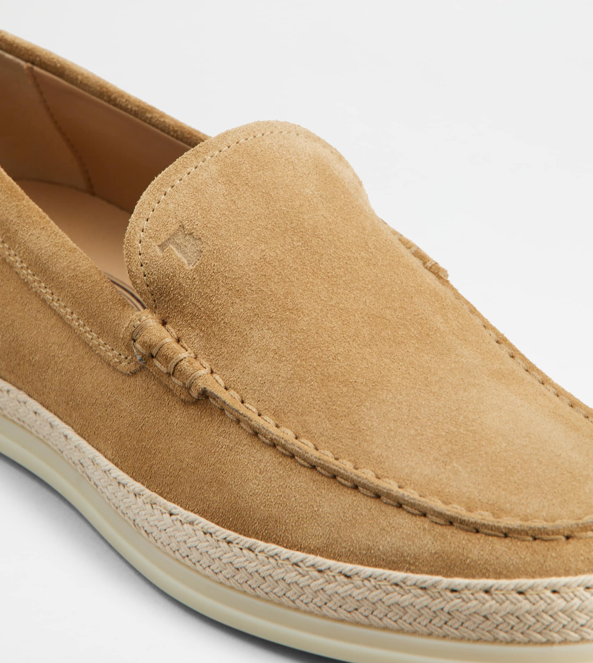 SLIP-ONS IN SUEDE - BEIGE - 5