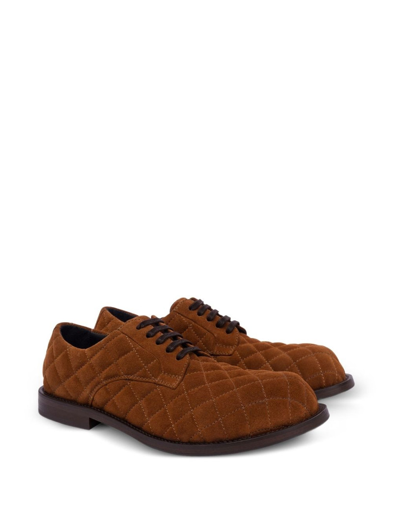 Moschino quilted lace-up shoes outlook