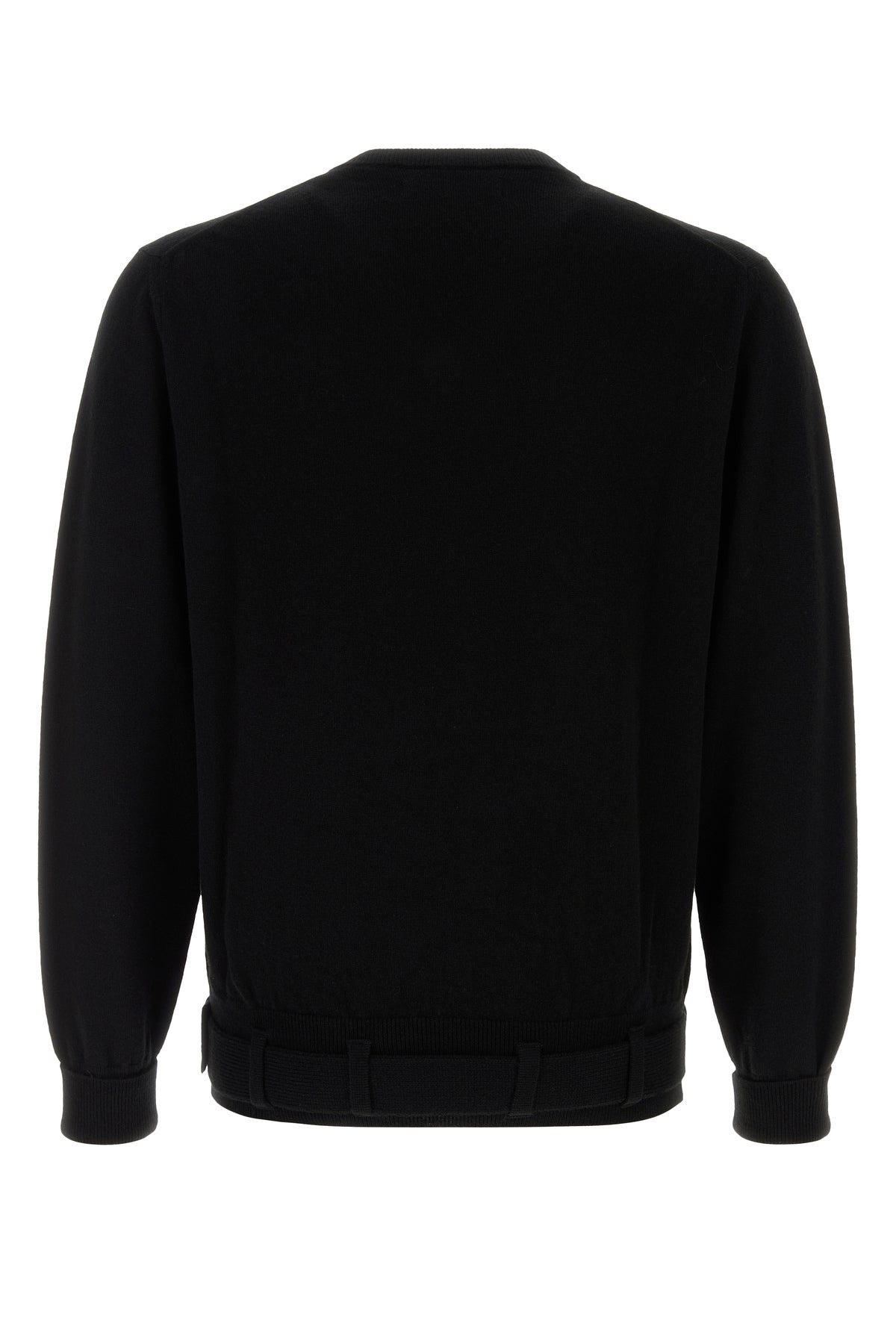 Black wool blend sweater - 2