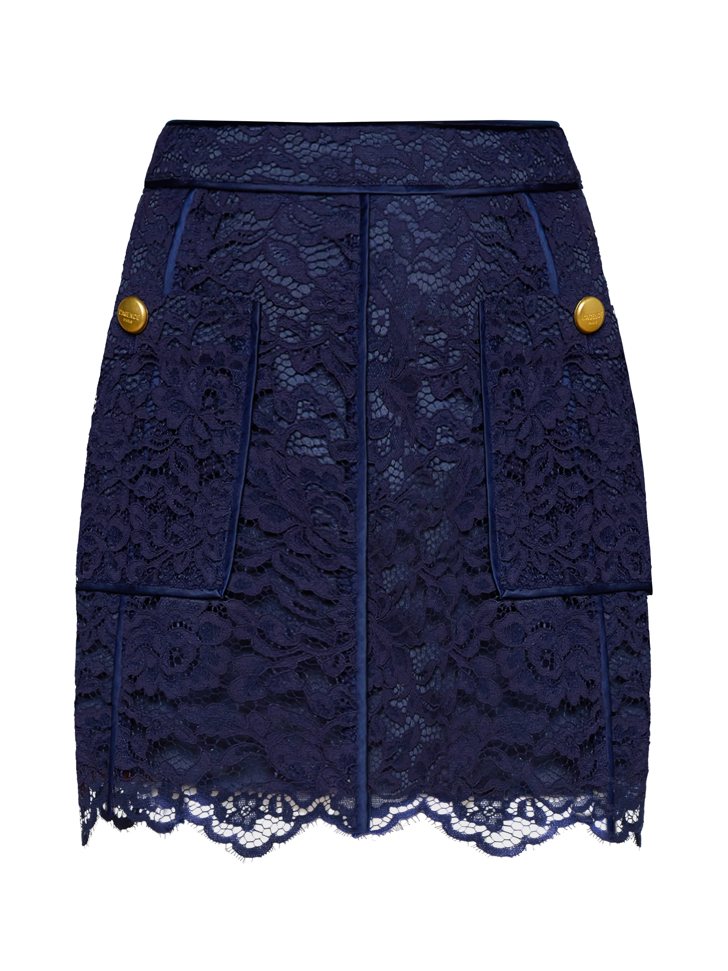 Riven Lace Mini Skirt - 1