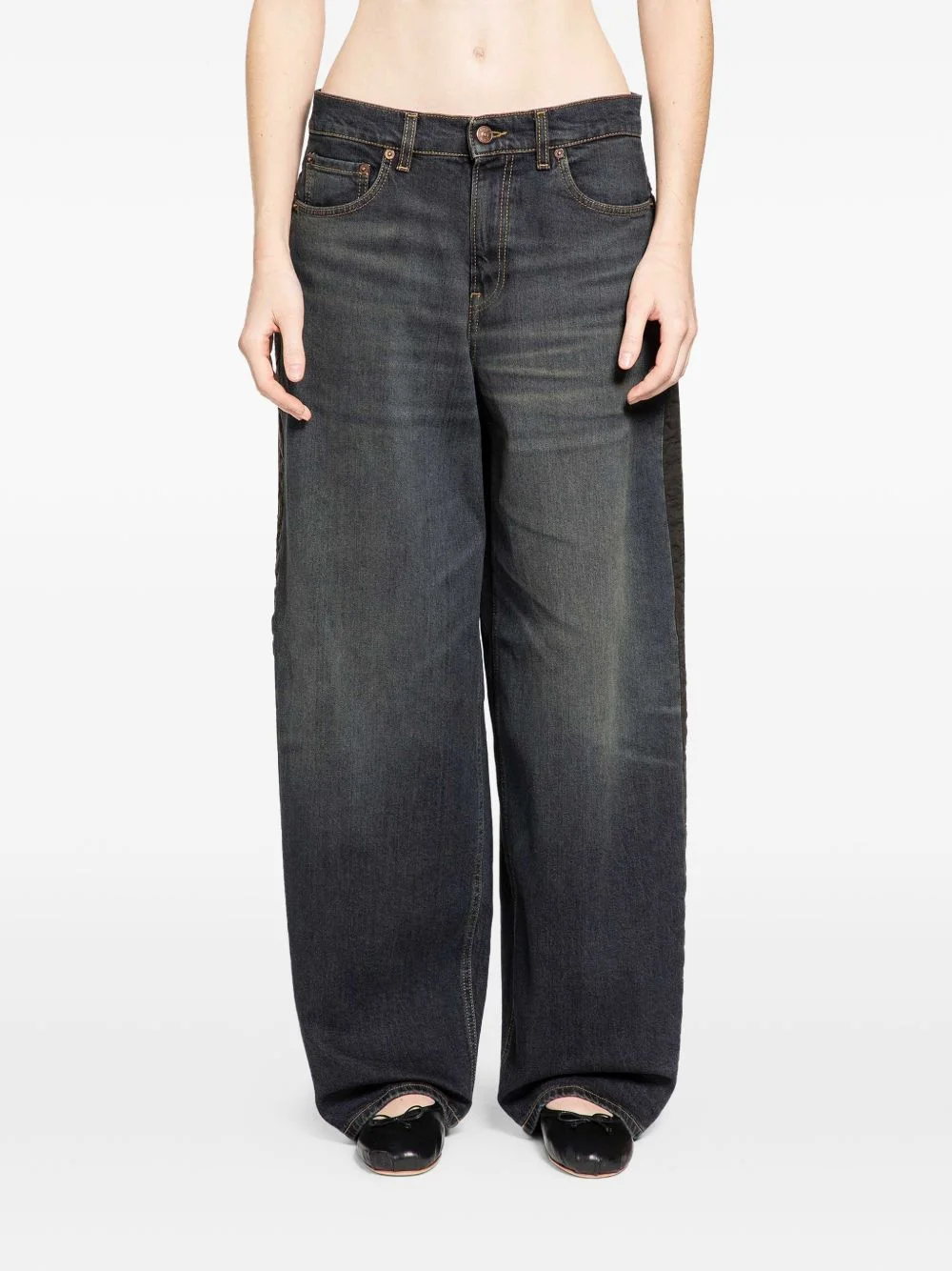 Roomy tuxedo roomy jeans - 1