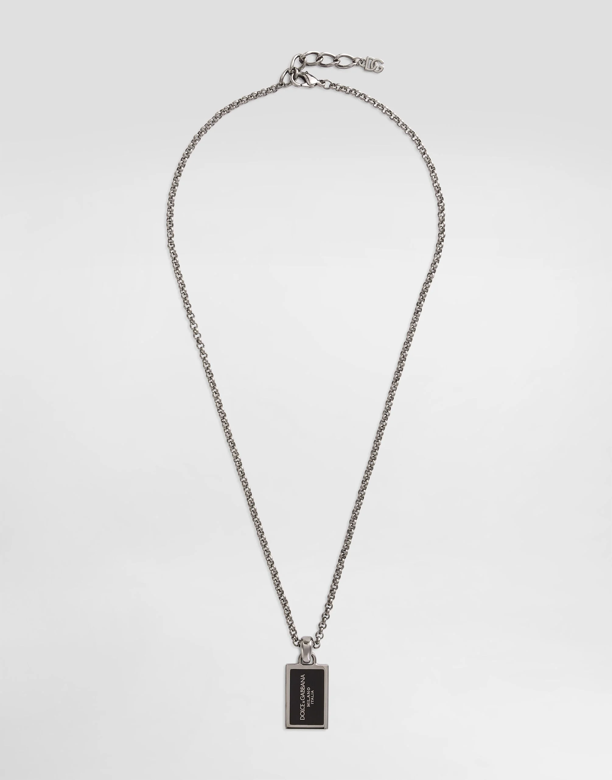 Metal necklace with logo - 1