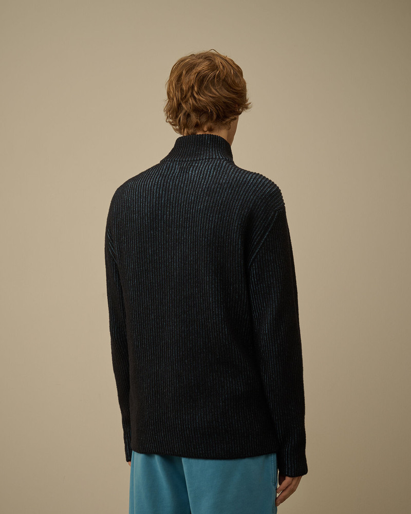 Fleece Knit Half Zip Sweater 4