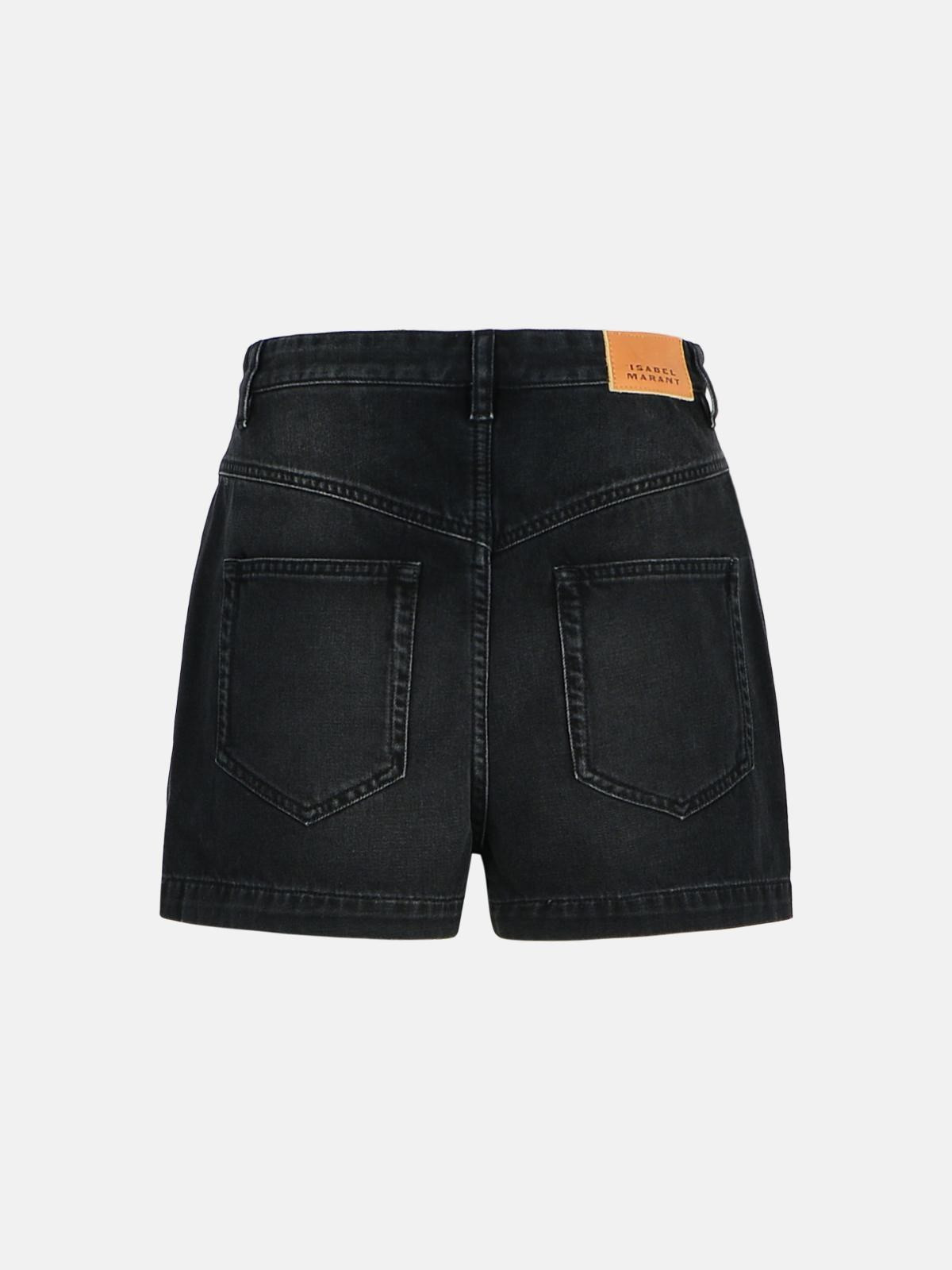 'JOVANY' BLACK DENIM SHORTS - 3