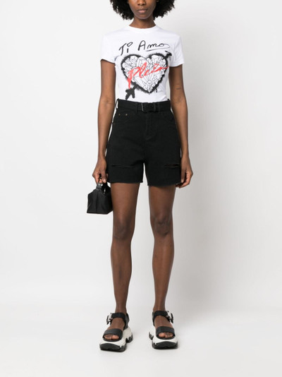 PHILIPP PLEIN Sexy Pure Fit heart-print T-shirt outlook