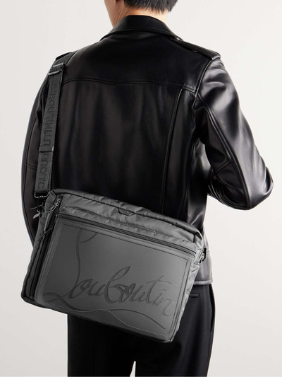 Christian Louboutin Loubideal Logo-Debossed Rubber and Shell Messenger Bag outlook