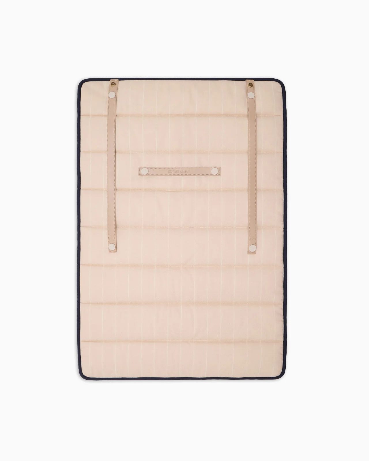 POLDO X GIORGIO ARMANI TRAVEL MAT IN PINSTRIPED VIRGIN WOOL - 1