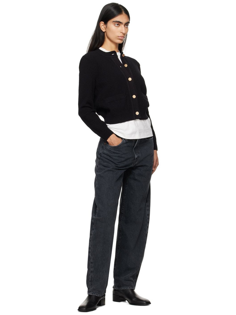 FRAME Black Compact Cardigan outlook