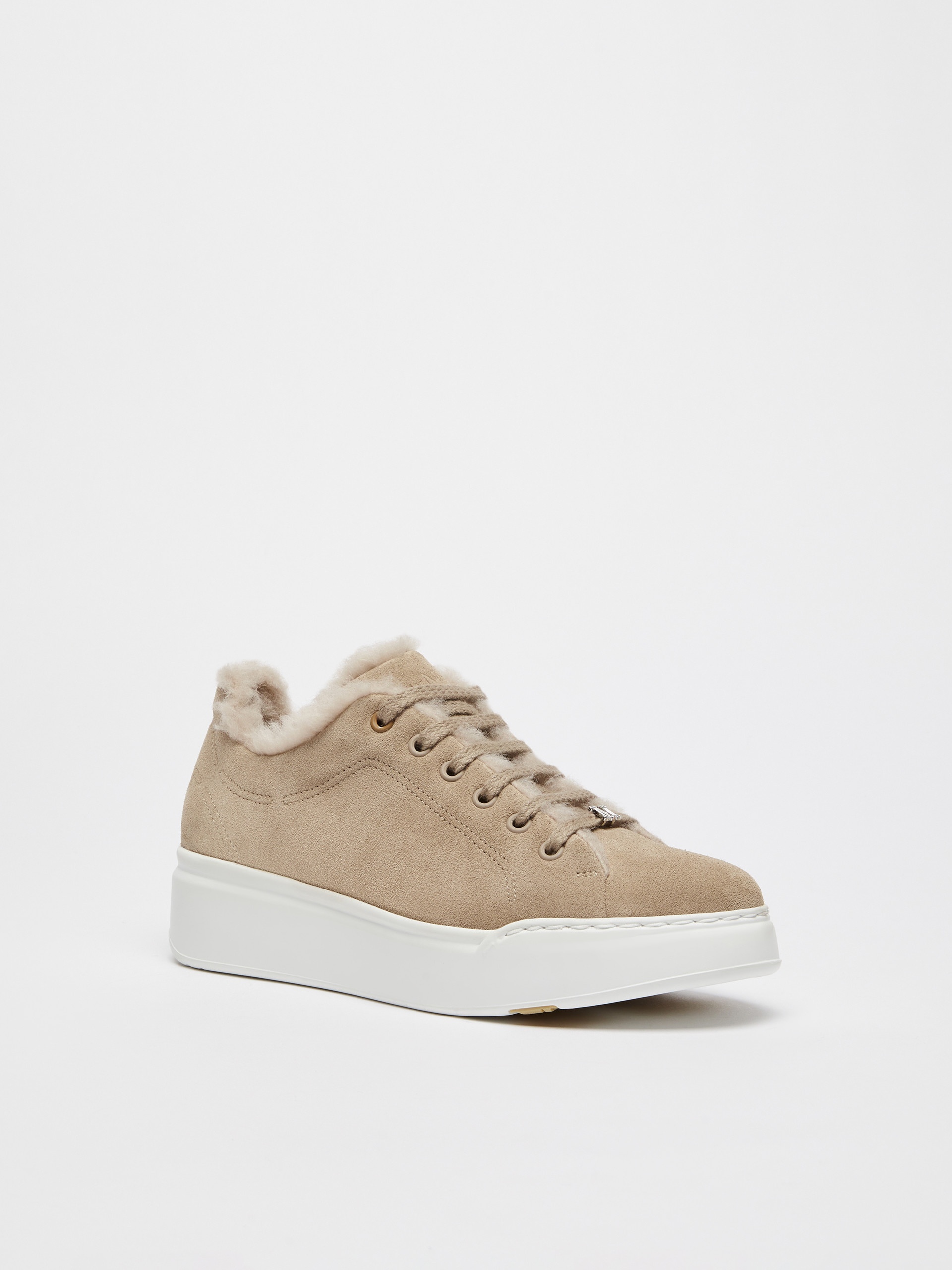 TMAXI1 Sneakers in suede and wool and alpaca Teddy fabric - 2