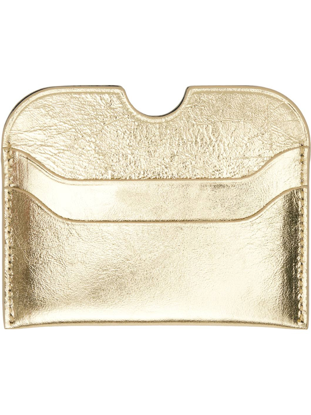 Gold Embossed-Logo Card Holder - 2