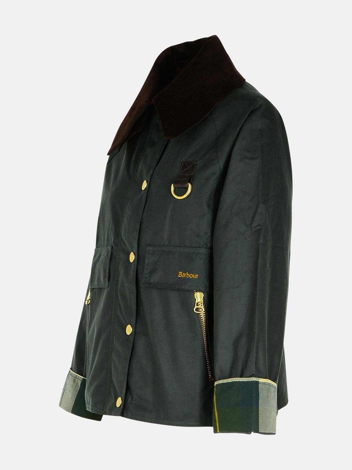'CATTON' GREEN WAXED COTTON JACKET - 2