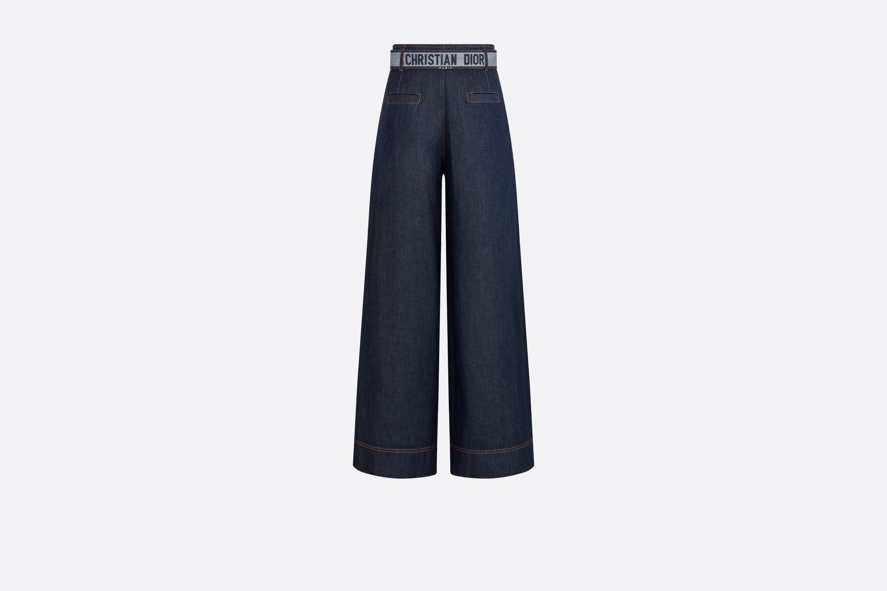 Denim Couture Flared Jeans with Belt - 2