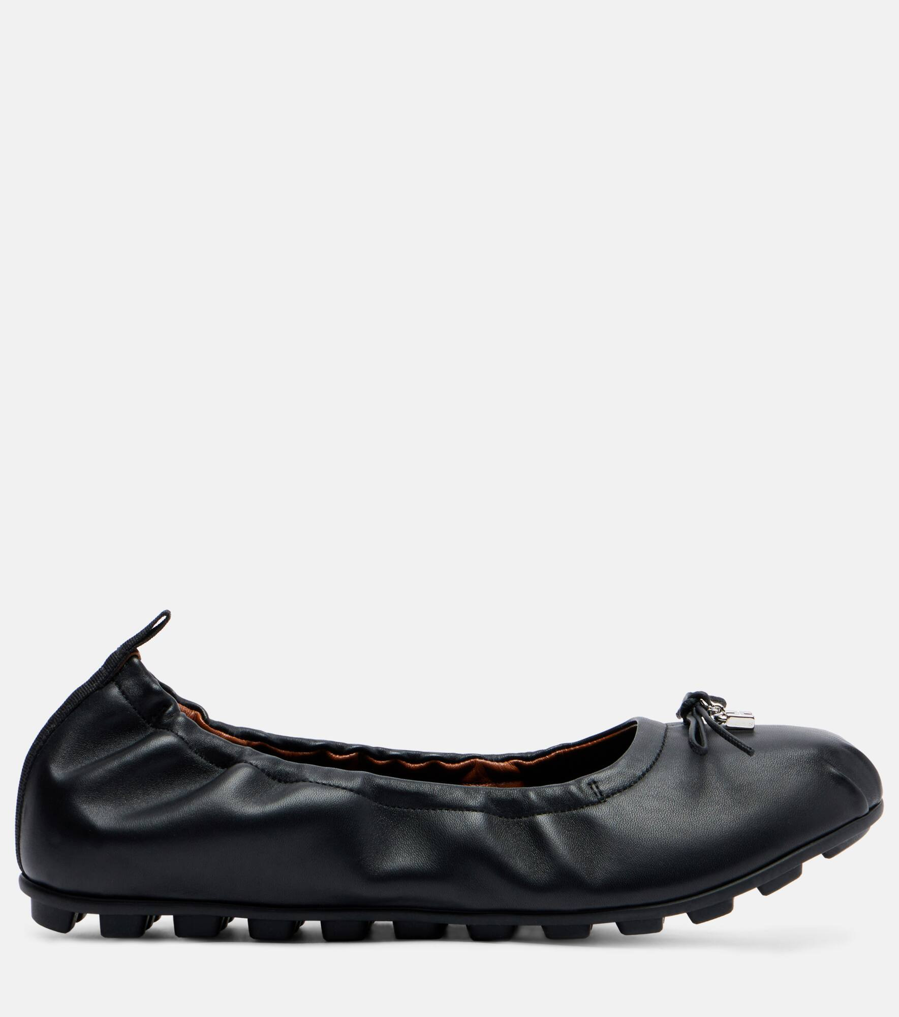 Hogan Olympia leather ballerina flats - 4